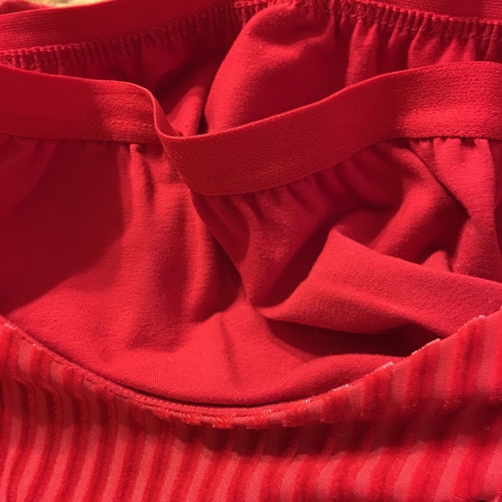 Vintage Moda International red stretch velvet top S Size S / US 4 / IT 40 - 8 Thumbnail