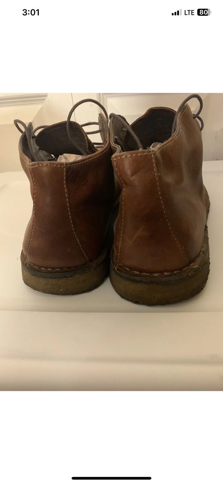 Johnston & Murphy Johnston & Murphy Mens Sz 13M Red Brown Leather Chukka Boot Size US 13 / EU 46 - 11 Thumbnail