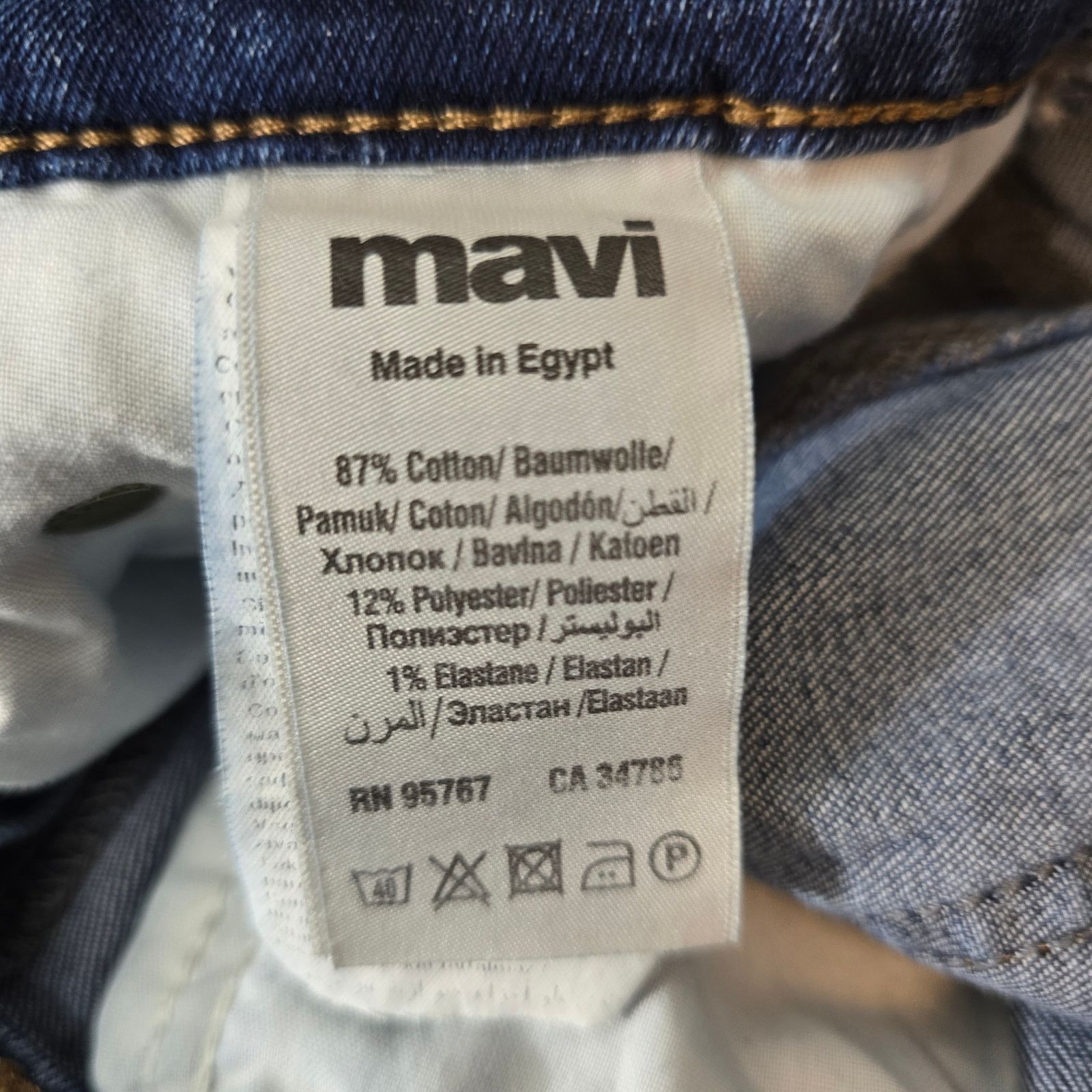 Mavi Mavi Zach Straight Leg Blue Denim Jeans 33/32 Actual 34/30 Size US 33 - 4 Thumbnail
