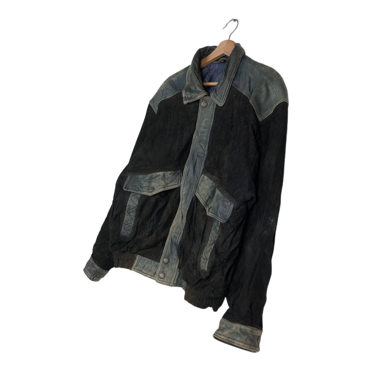 Japanese Brand 🔥VINTAGE BIKER GENUINE LEATHER JACKET CARGO JAPAN MADE Size US L / EU 52-54 / 3 - 2 Thumbnail