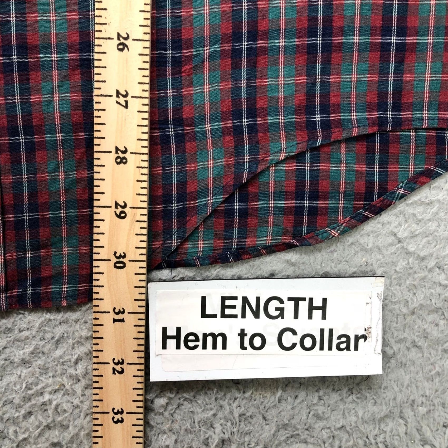 Vintage VINTAGE LL Bean Shirt Plaid Flannel Button-Up Long Sleeve Men L Red Size US L / EU 52-54 / 3 - 6 Thumbnail