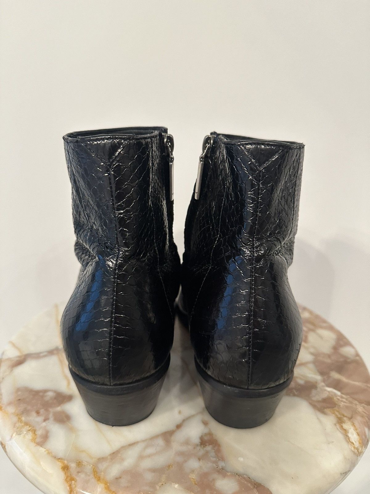 Ysl Rive Gauche By Hedi Slimane YSL Snake Skin Boots Size US 10 / EU 43 - 3 Thumbnail