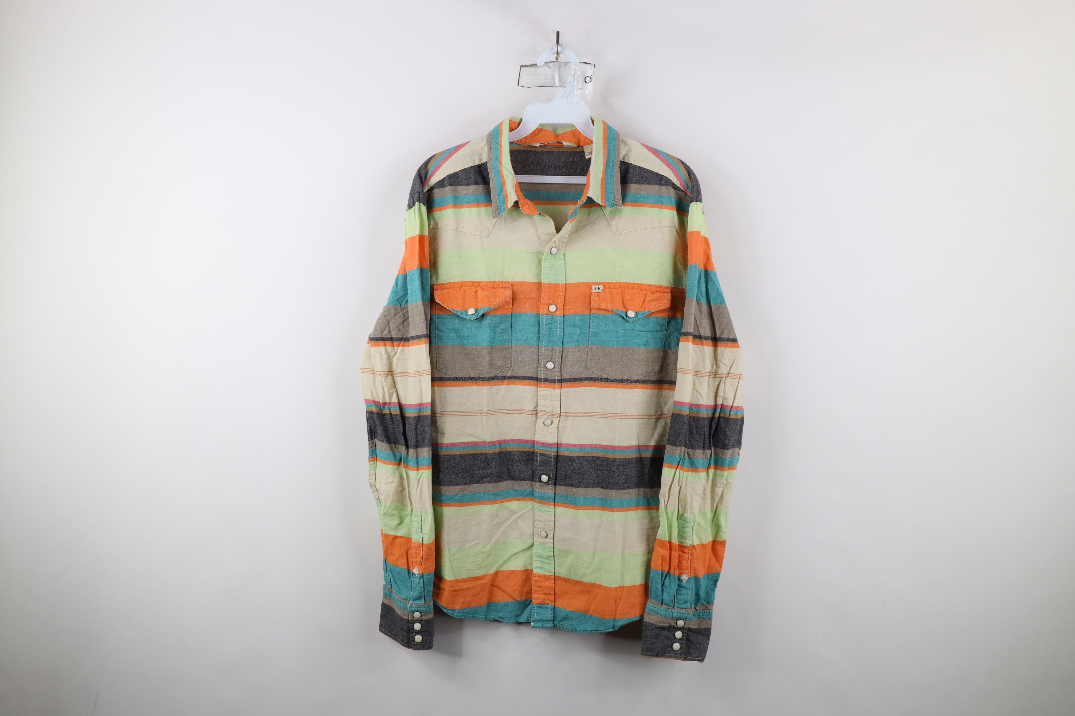 Vintage Vintage Salt Valley Western Striped Snap Button Shirt Size US M / EU 48-50 / 2 - 1 Thumbnail