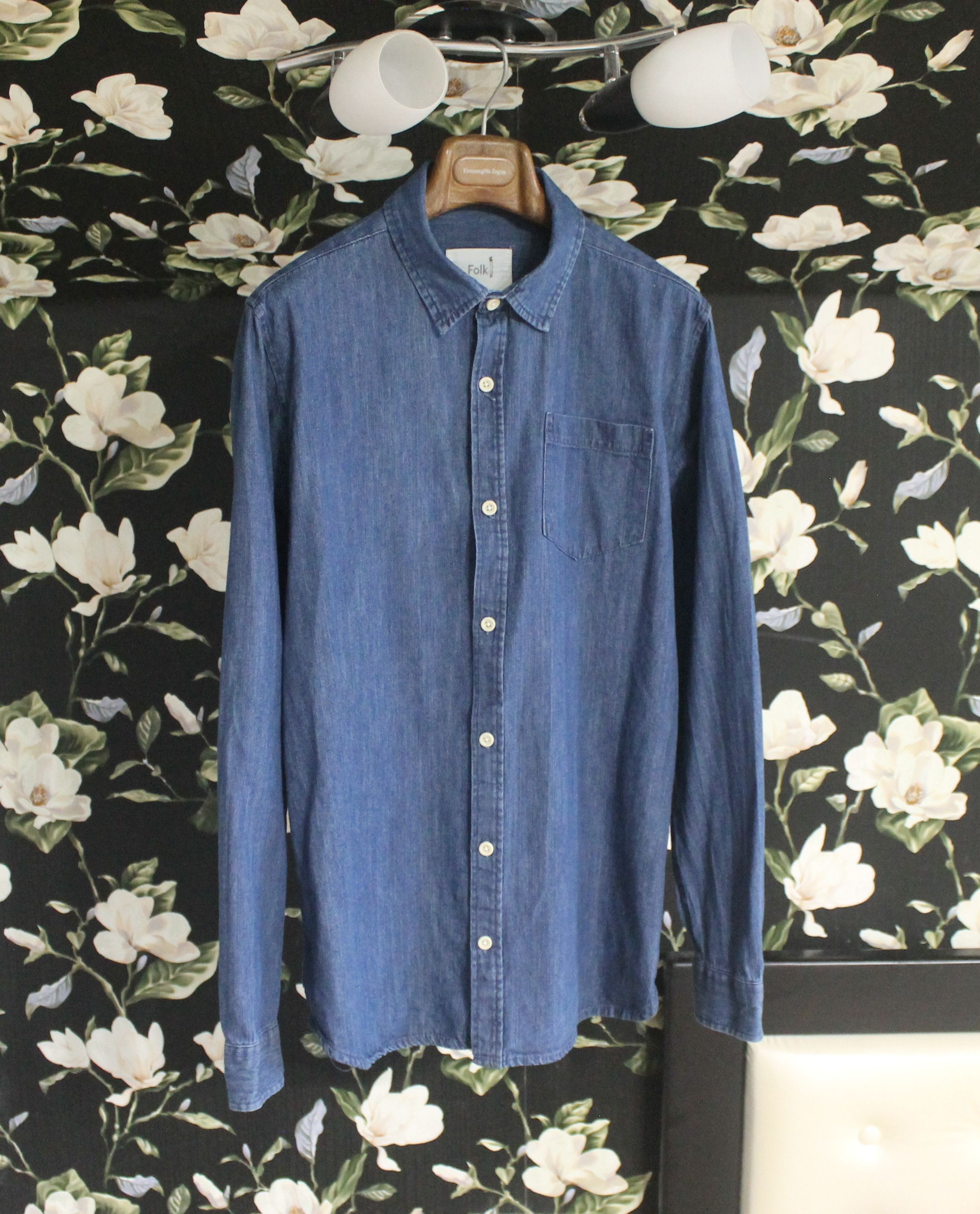 Folk Folk Denim Shirt Size US L / EU 52-54 / 3 - 1 Thumbnail