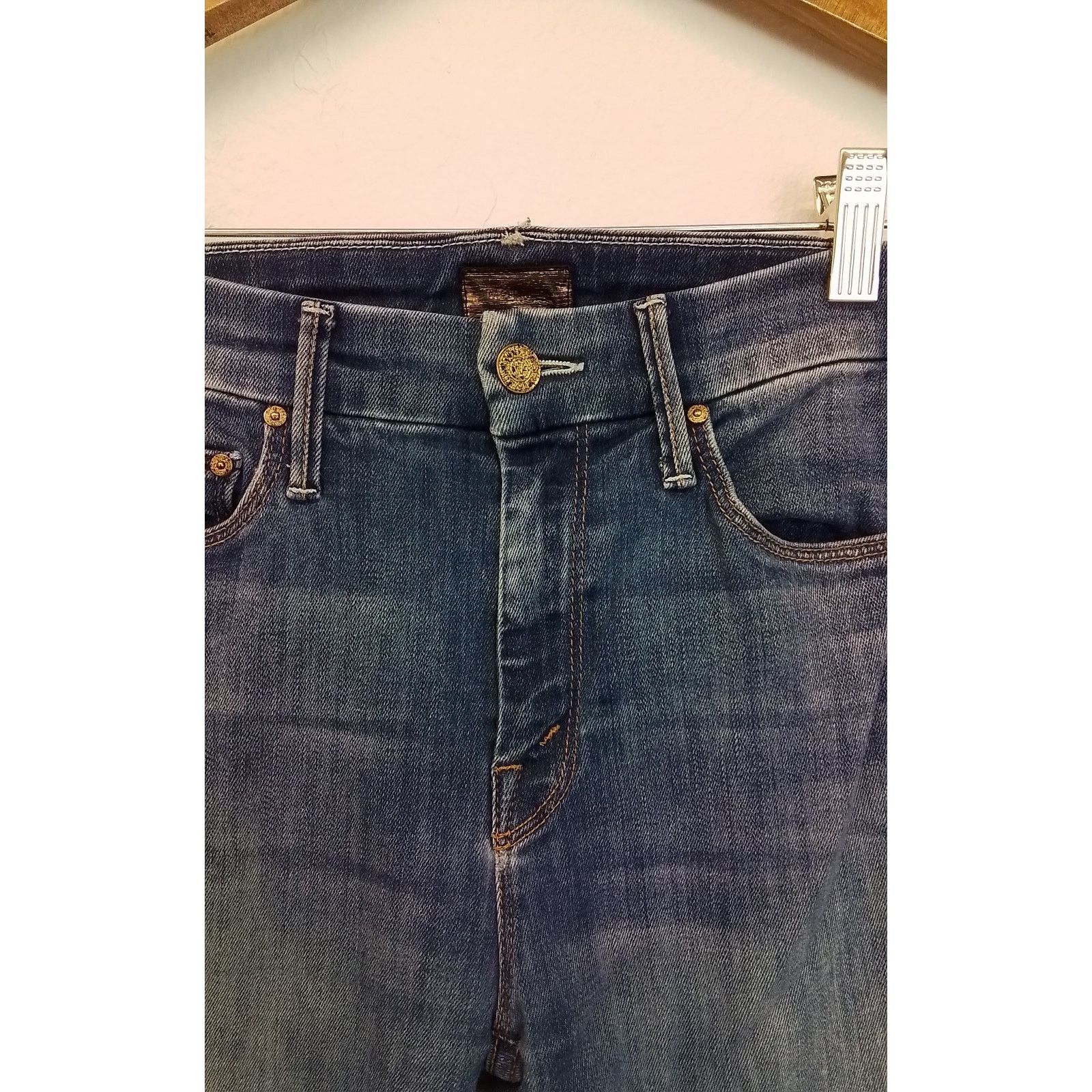 MOTHER Mother Jeans High Waist Looker Women's 24 Medium Wash Ankle Size 24" / US 00 / IT 34 - 4 Thumbnail