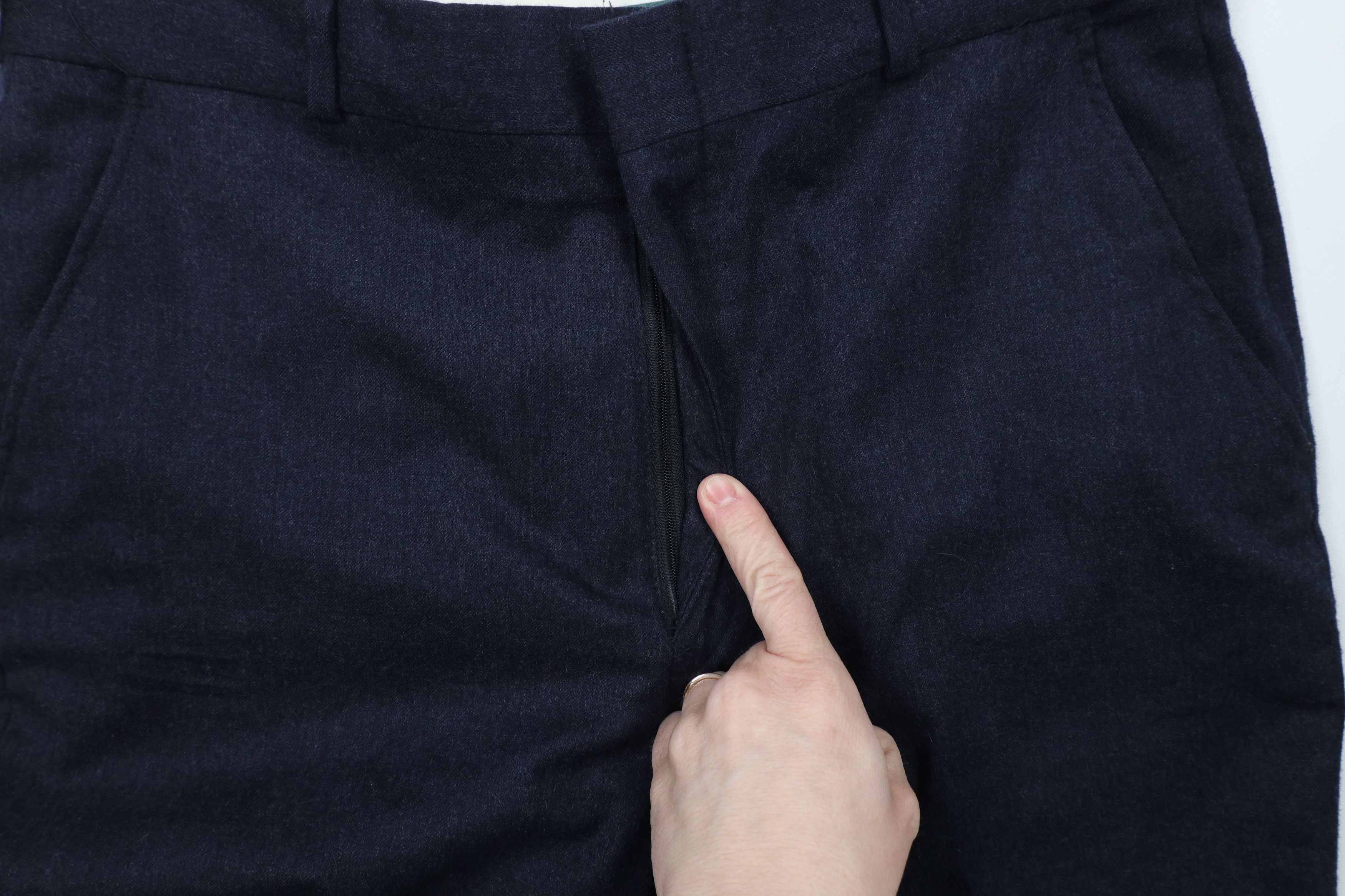 Vintage Vintage 90s Streetwear Wool Wide Leg Chino Pants Blue USA Size US 32 / EU 48 - 7 Thumbnail