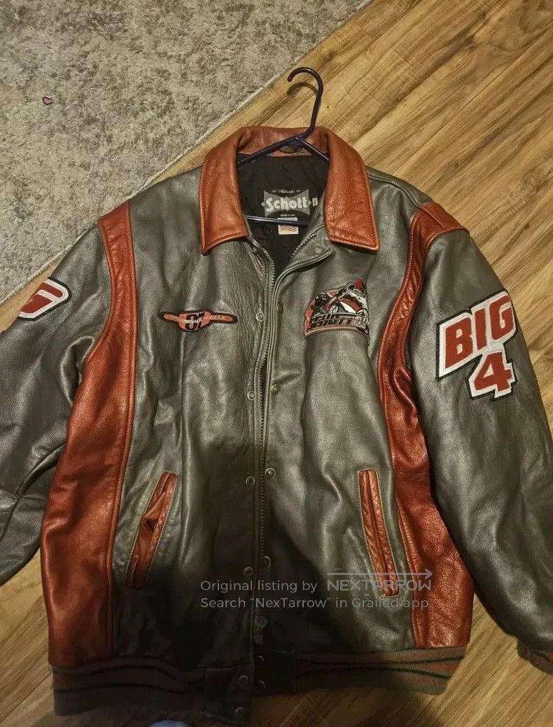 Schott Schott NYC racing motorcycle vintage rare two-tone leather Size US XL / EU 56 / 4 - 1 Thumbnail