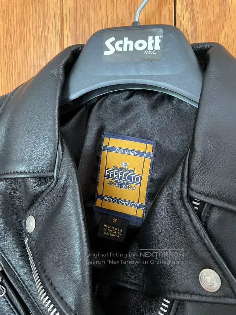 Schott Schott NYC Women's Biker Jacket with diagonal zipper sheep Size S / US 4 / IT 40 - 4 Thumbnail