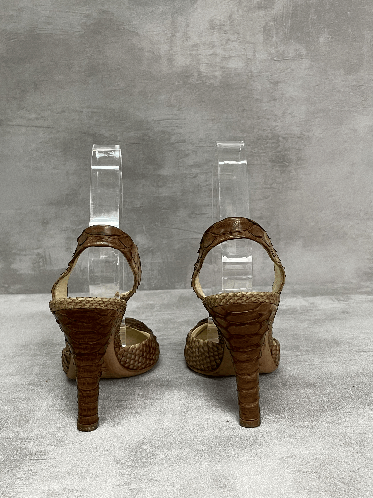 Prada Prada Gradated Beige Close Toe Medium Heel Sandals Size US 6 / IT 36 - 4 Thumbnail