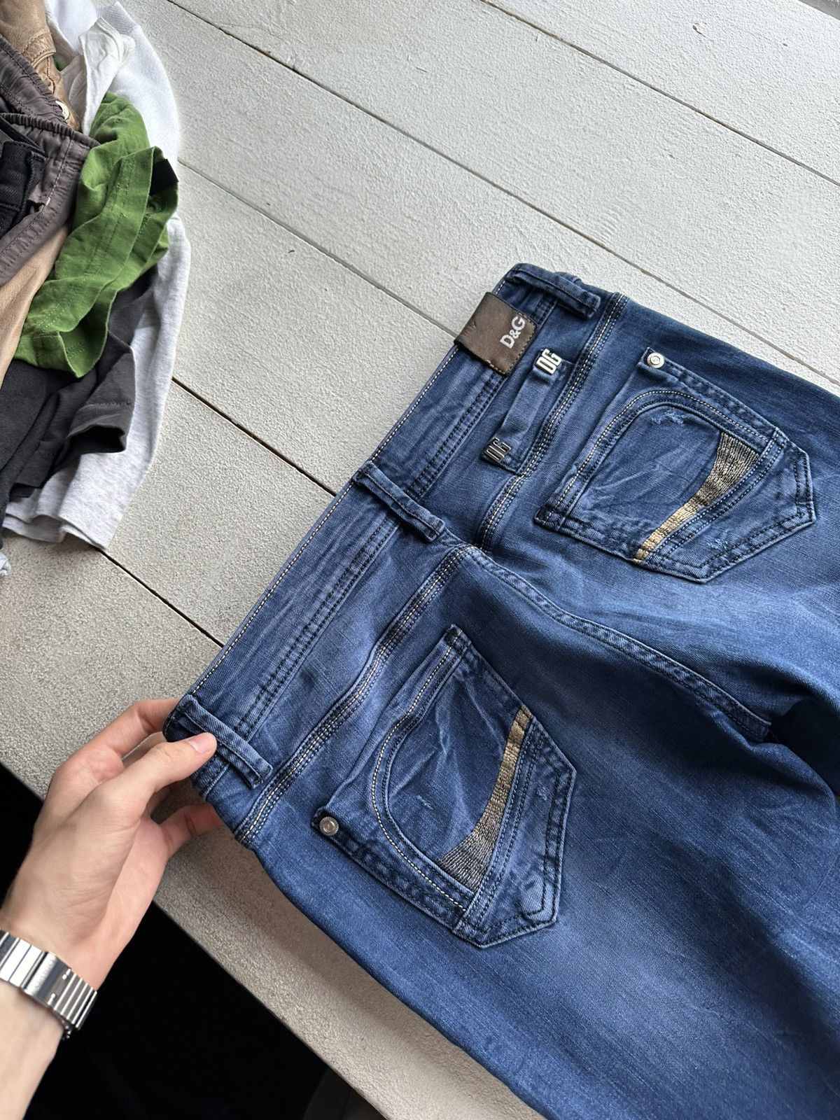 Vintage 🚨Gothic D&G Regular Slim relax DOLCE Jeans Womens Size 29" - 7 Thumbnail