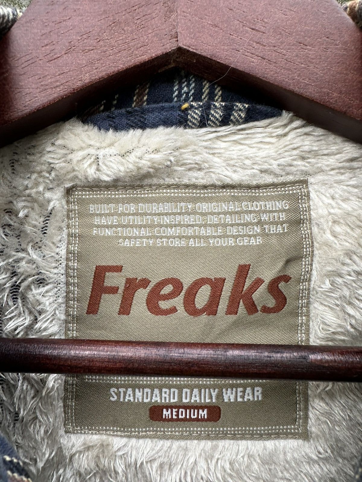 Vintage 👹Vintage Freaks Fleece Lined Flannel Jacket Size US M / EU 48-50 / 2 - 9 Thumbnail