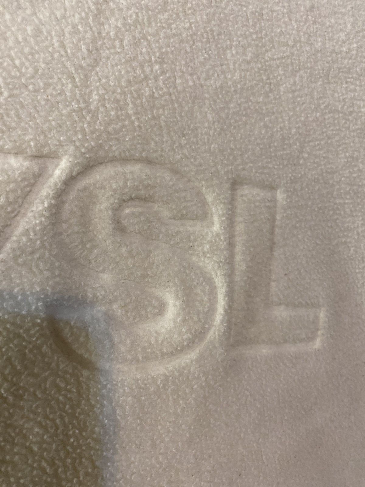 Yves Saint Laurent Fleece YSL Sweatshirt Big Logo White YSL Sweater Size US L / EU 52-54 / 3 - 3 Thumbnail
