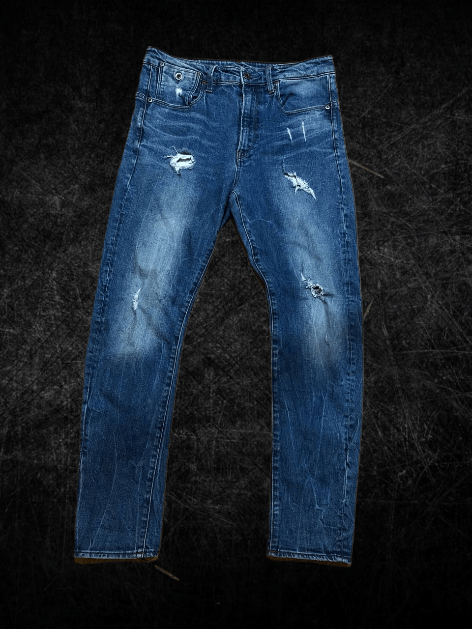 G-Star G-STAR TYPE C 3D SUPER SLIM Stretch Distressed Jeans Men Size US 32 / EU 48 - 1 Thumbnail