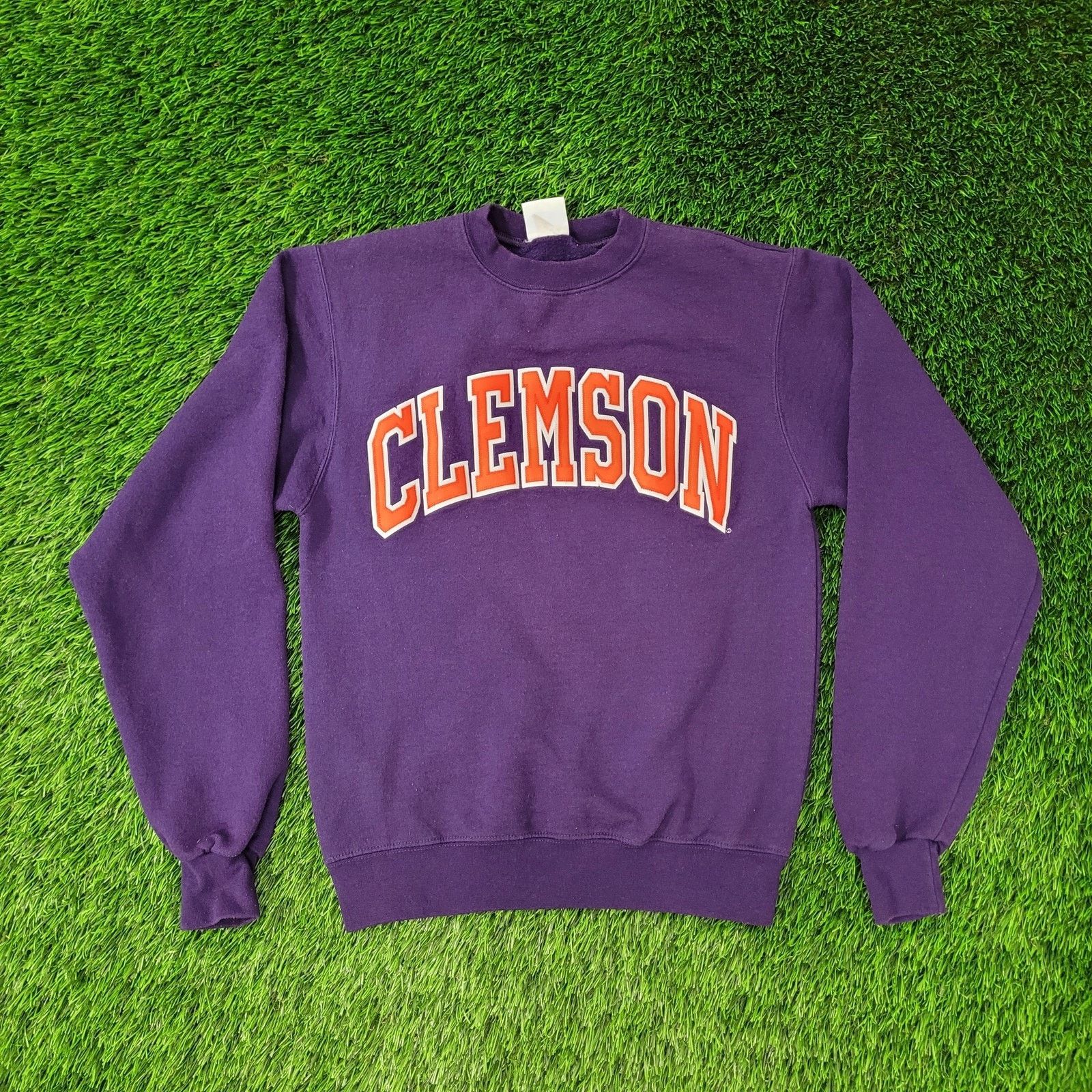 Champion Vintage Y2K Clemson Tigers Sweatshirt XS 18x22 Cropped Baggy Size US XS / EU 42 / 0 - 1 Thumbnail