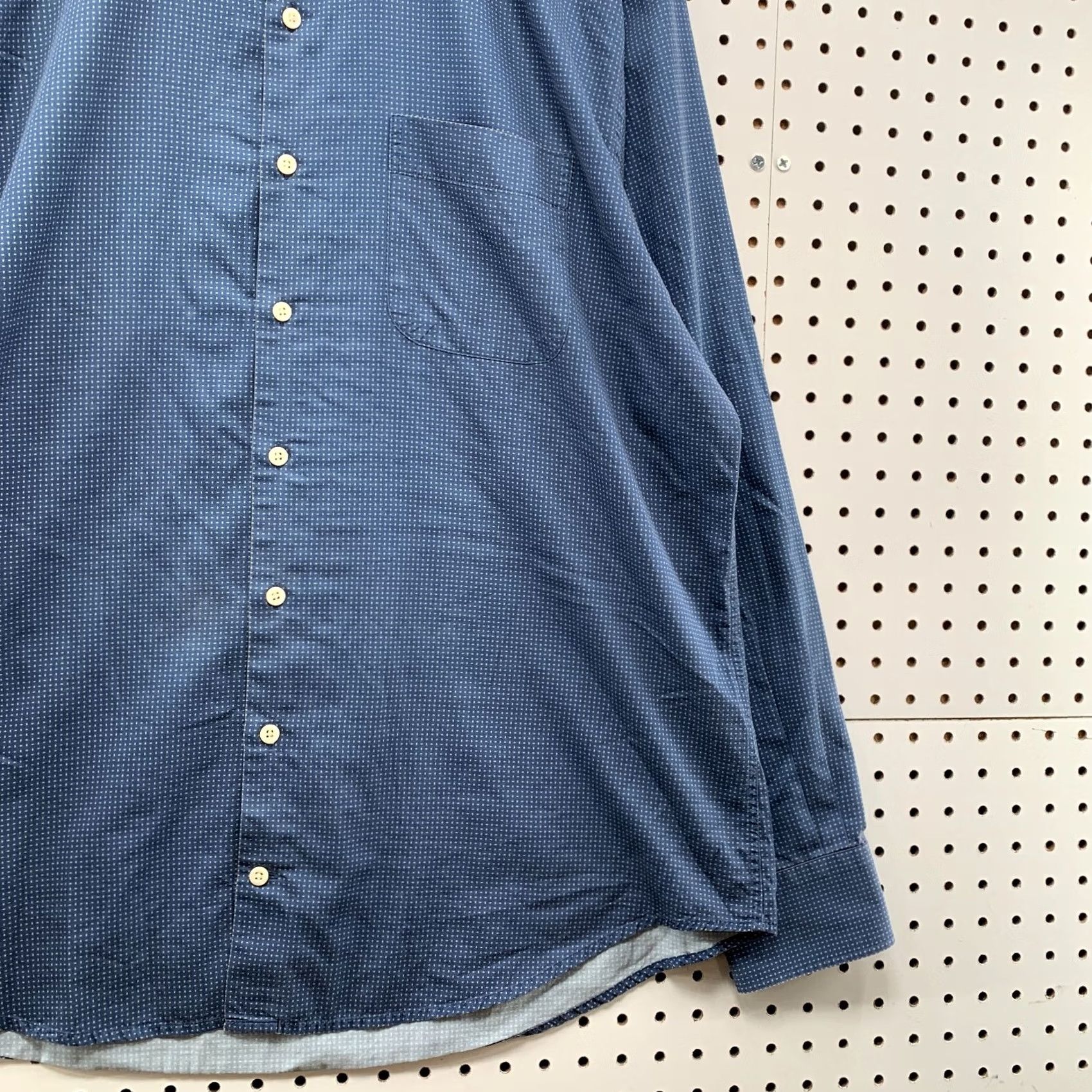 Peter Millar Peter Millar Pocket Button Shirt Blue Long Sleeve Polka Dot Mens XL) Size US XL / EU 56 / 4 - 6 Thumbnail