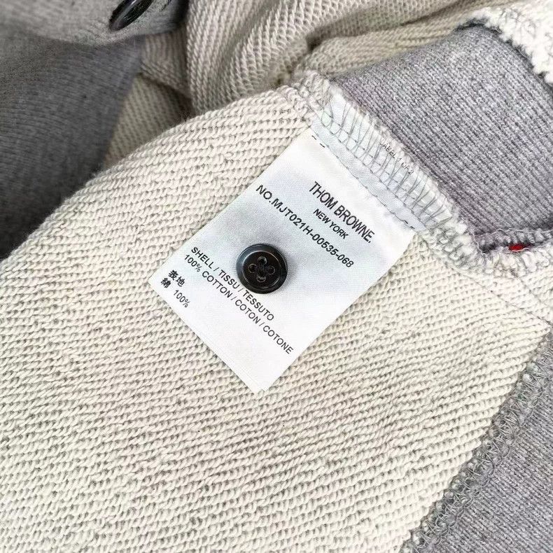 Thom Browne Thom Browne Grey hoodie Size US XL / EU 56 / 4 - 4 Thumbnail