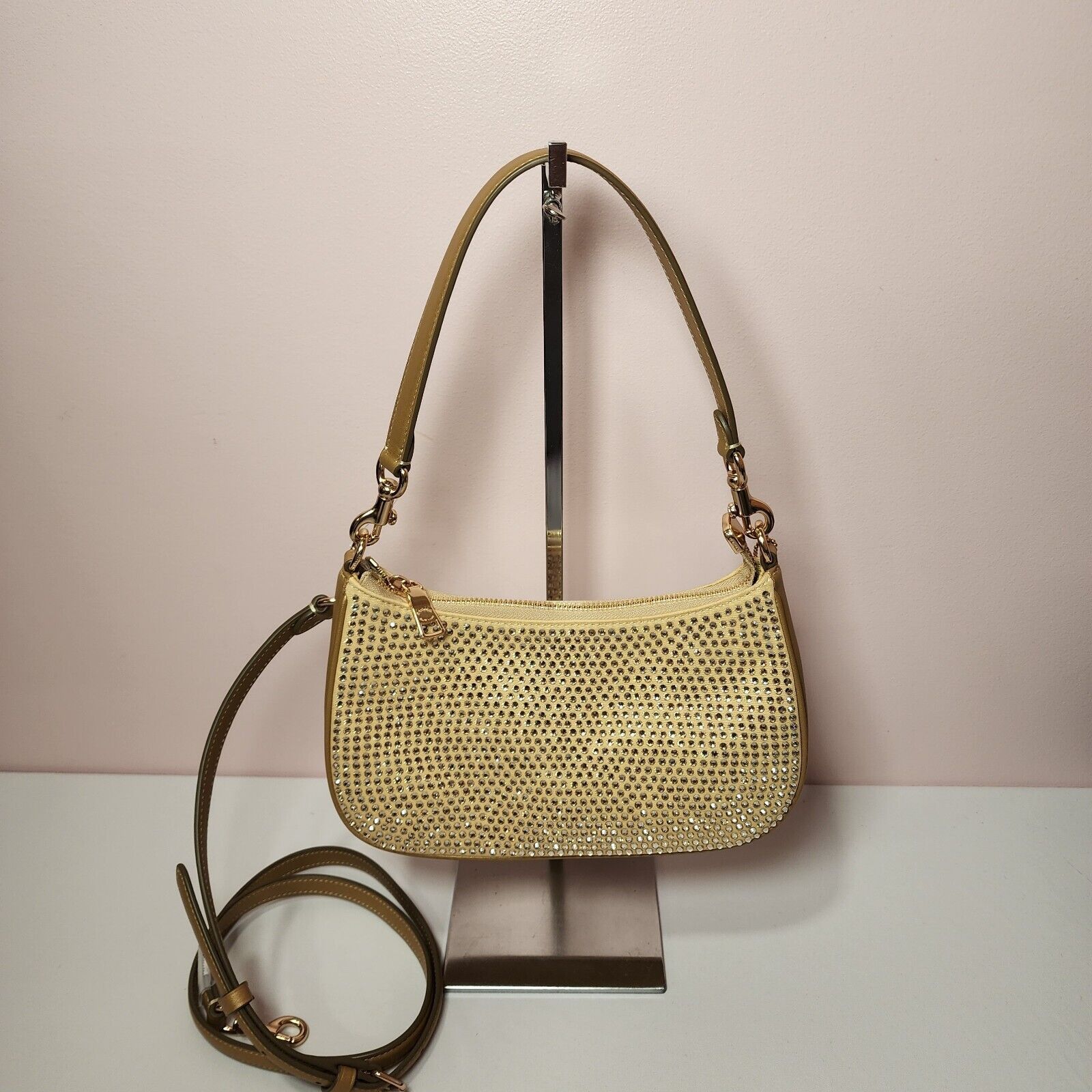 ★Coach★ terry shoulder bag CV937 SV/SV Coach Teri Shoulder Bag Quilted Denim-Sv-Ivy-Green – Kicks