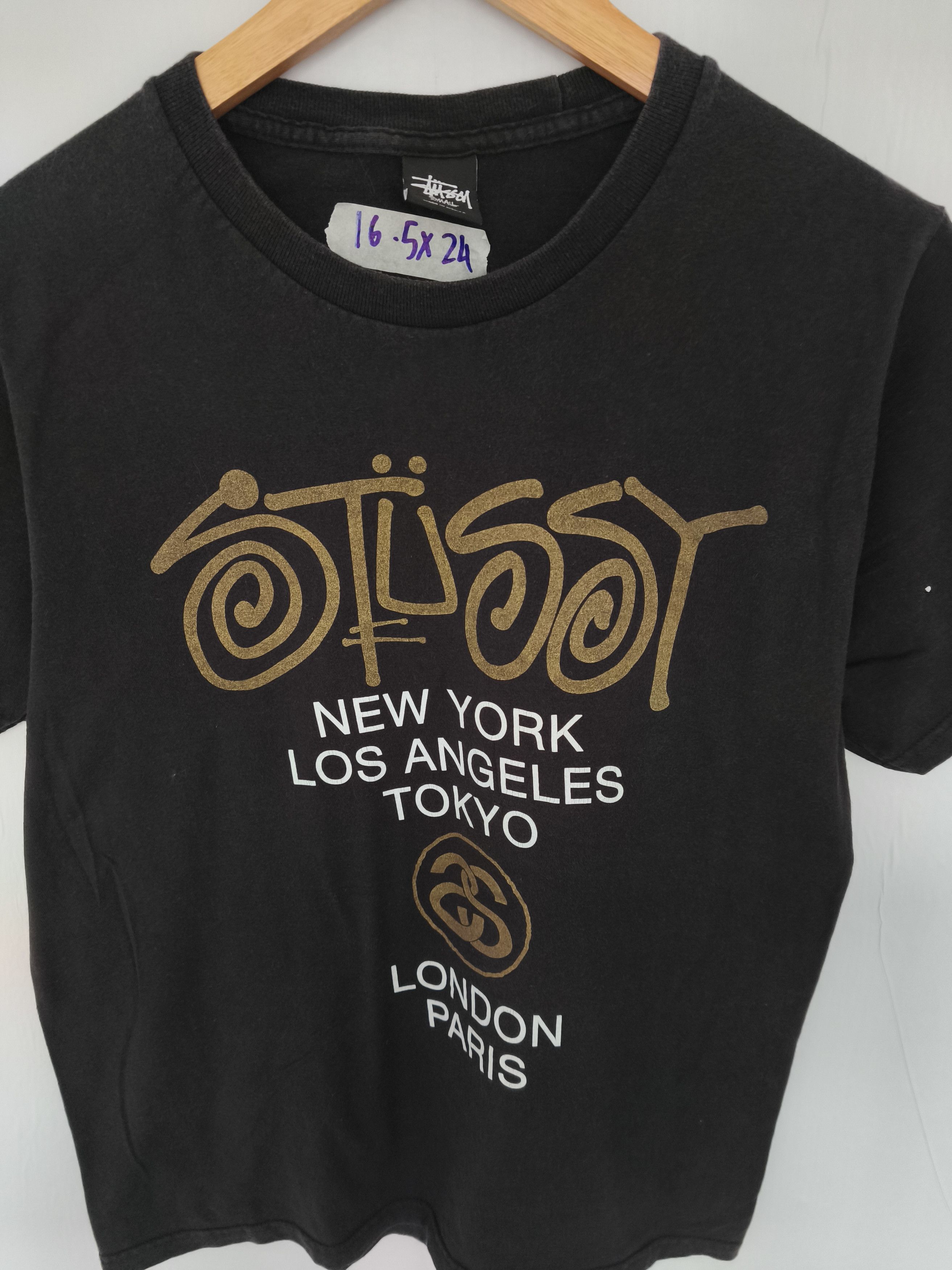 Stussy × Vintage Vintage Stussy Spellout Tee Size US S / EU 44-46 / 1 - 2 Thumbnail