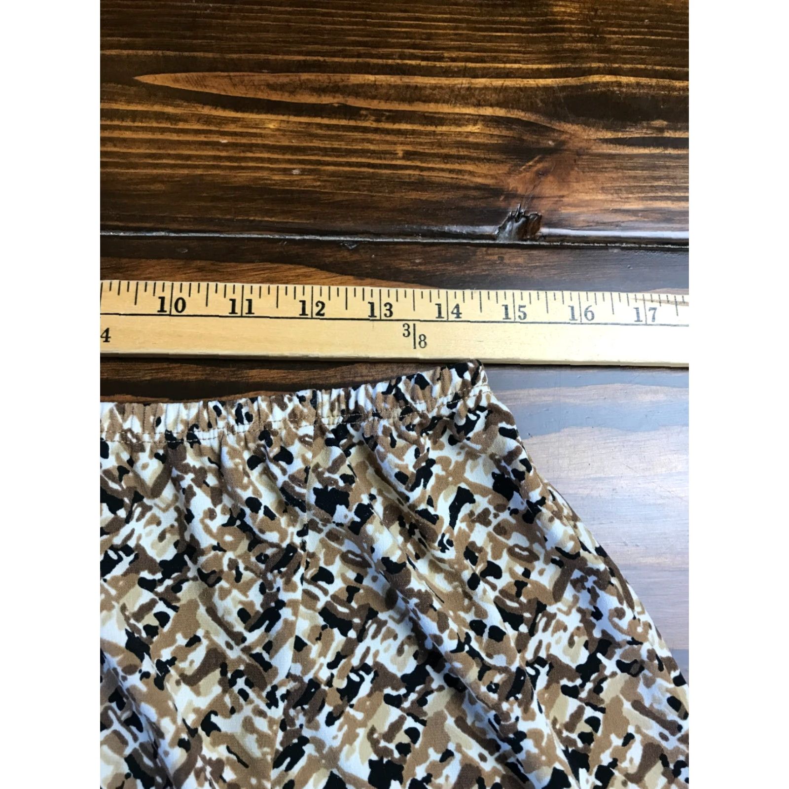 Laura Ashley Laura Ashley Skirt Womens Large Midi A-Line Brown Tan Black Lined Regular Polyester Casual Fall Spring Summer Vintage No N/A Size 36" / US 14 / IT 50 - 3 Thumbnail