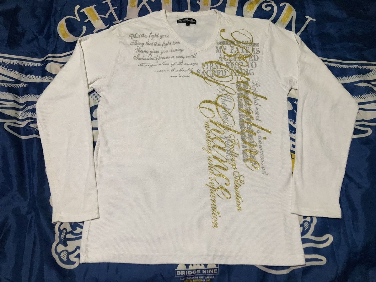 Japanese Brand Poem Glitter Long-sleeve Japanese Brand Borderline of Chance Size US L / EU 52-54 / 3 - 1 Thumbnail