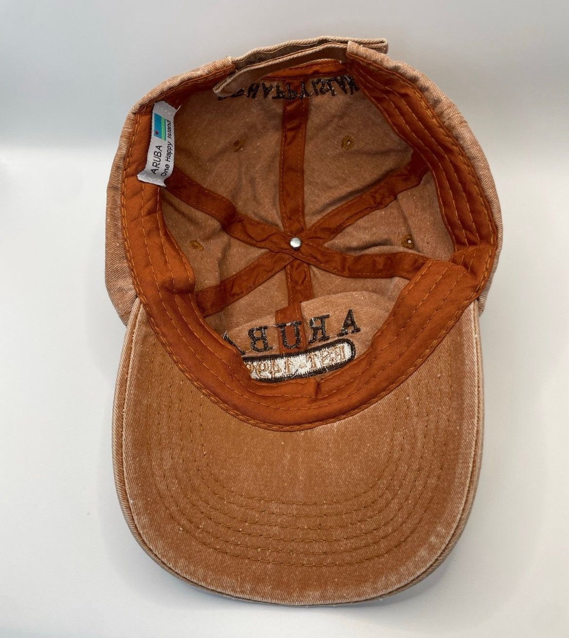 Other ARUBA “One Happy Island” Distressed Cap EST. 1499 Adjustable Size ONE SIZE - 5 Thumbnail