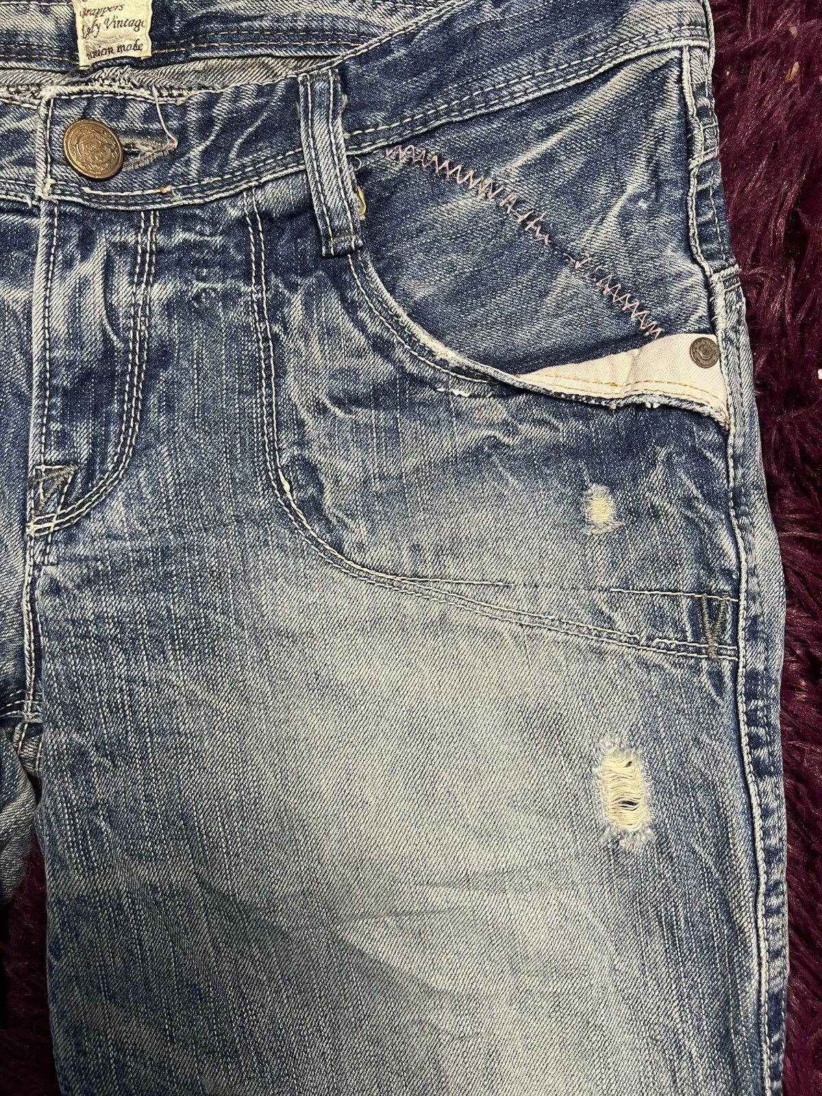Big John VTG Brappers Japanese Denim Lady Vintage Flare Jeans Y2K(47) Size 32" / US 10 / IT 46 - 4 Thumbnail