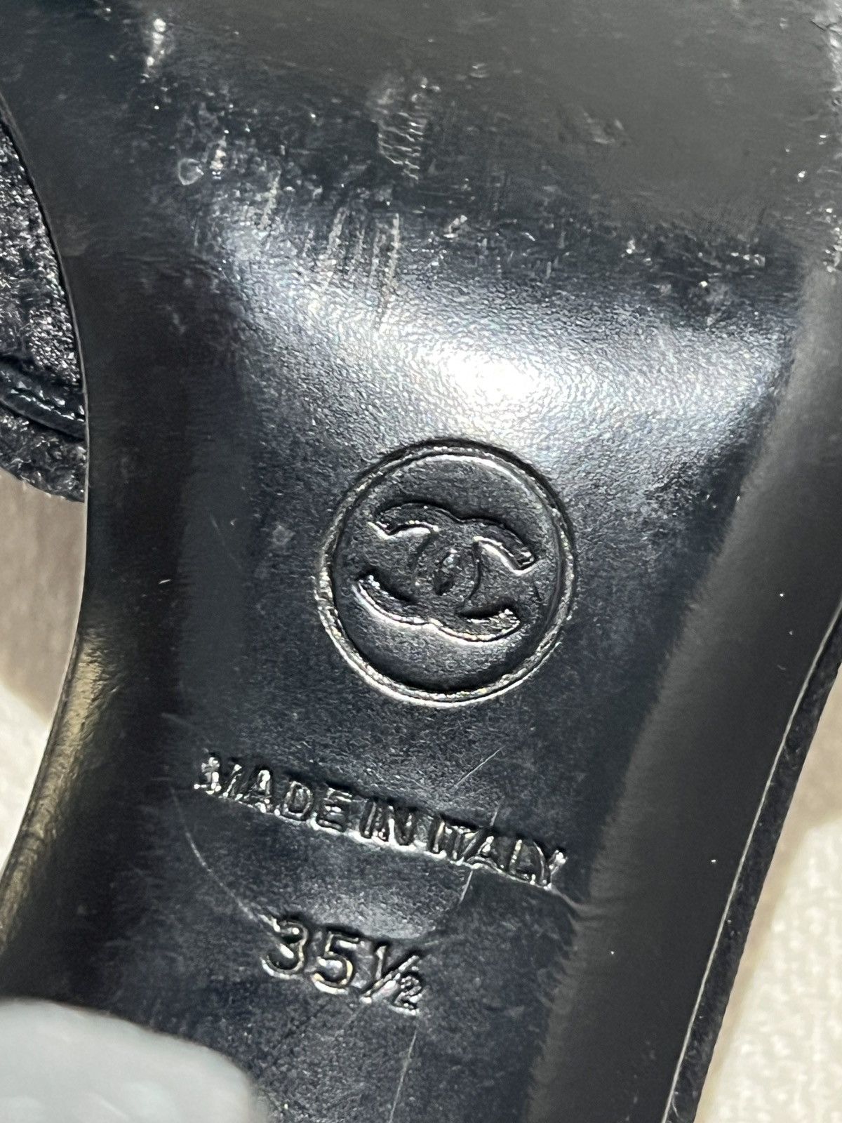 Chanel Chanel Vintage Black Satin Quilted CC Logo Heels Size US 4.5 / IT 34.5 - 13 Thumbnail