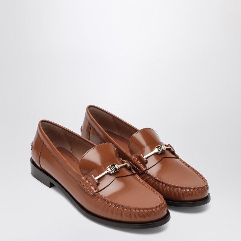 Salvatore Ferragamo Ferragamo Moccasin With Chain New Vara Colour Leather Size US 6.5 / IT 36.5 - 1 Thumbnail