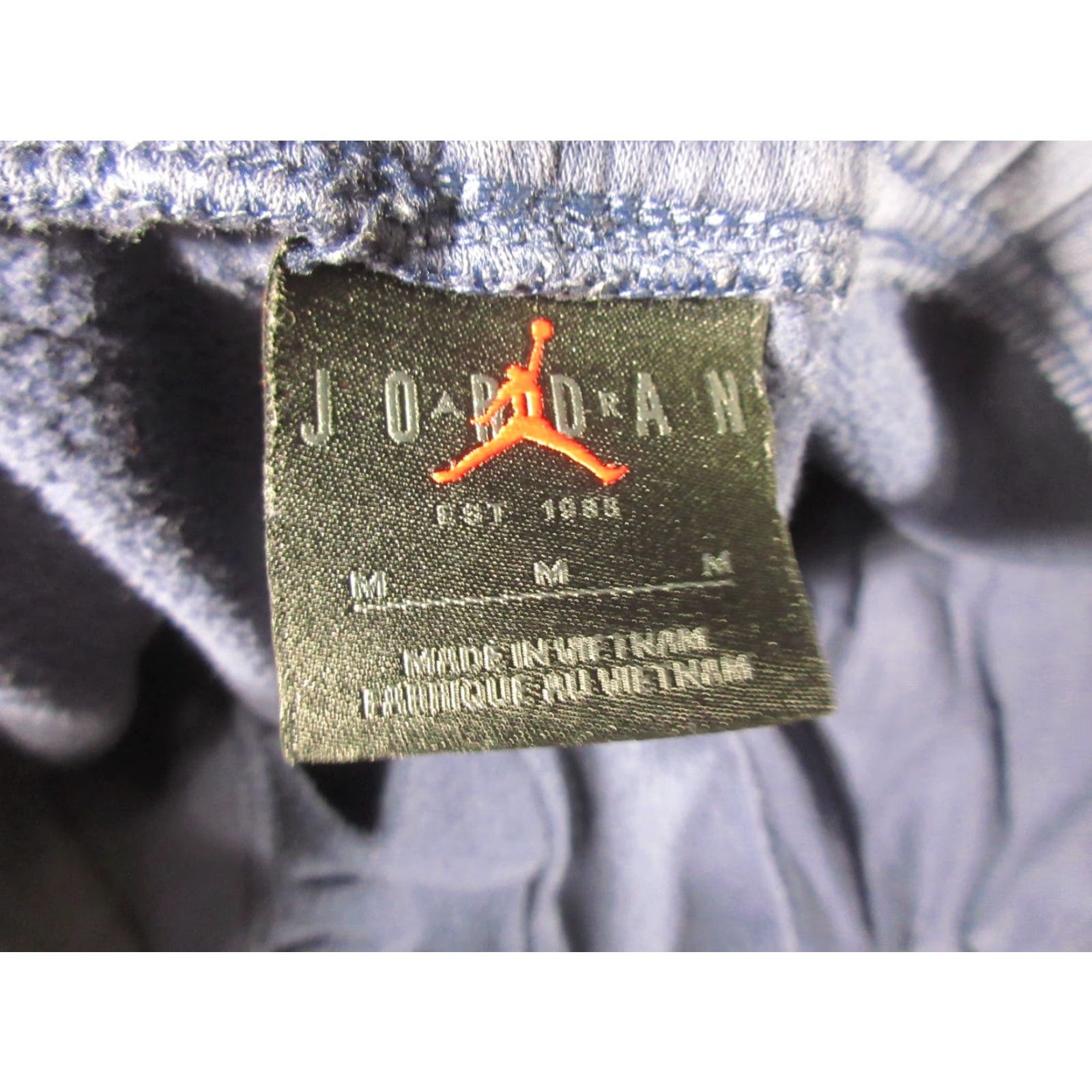 Nike Vtg Nike Jordan Sweatpants Mens M Navy Fleece Joggers Cotton Polyester Fleece Size US 31 - 3 Thumbnail