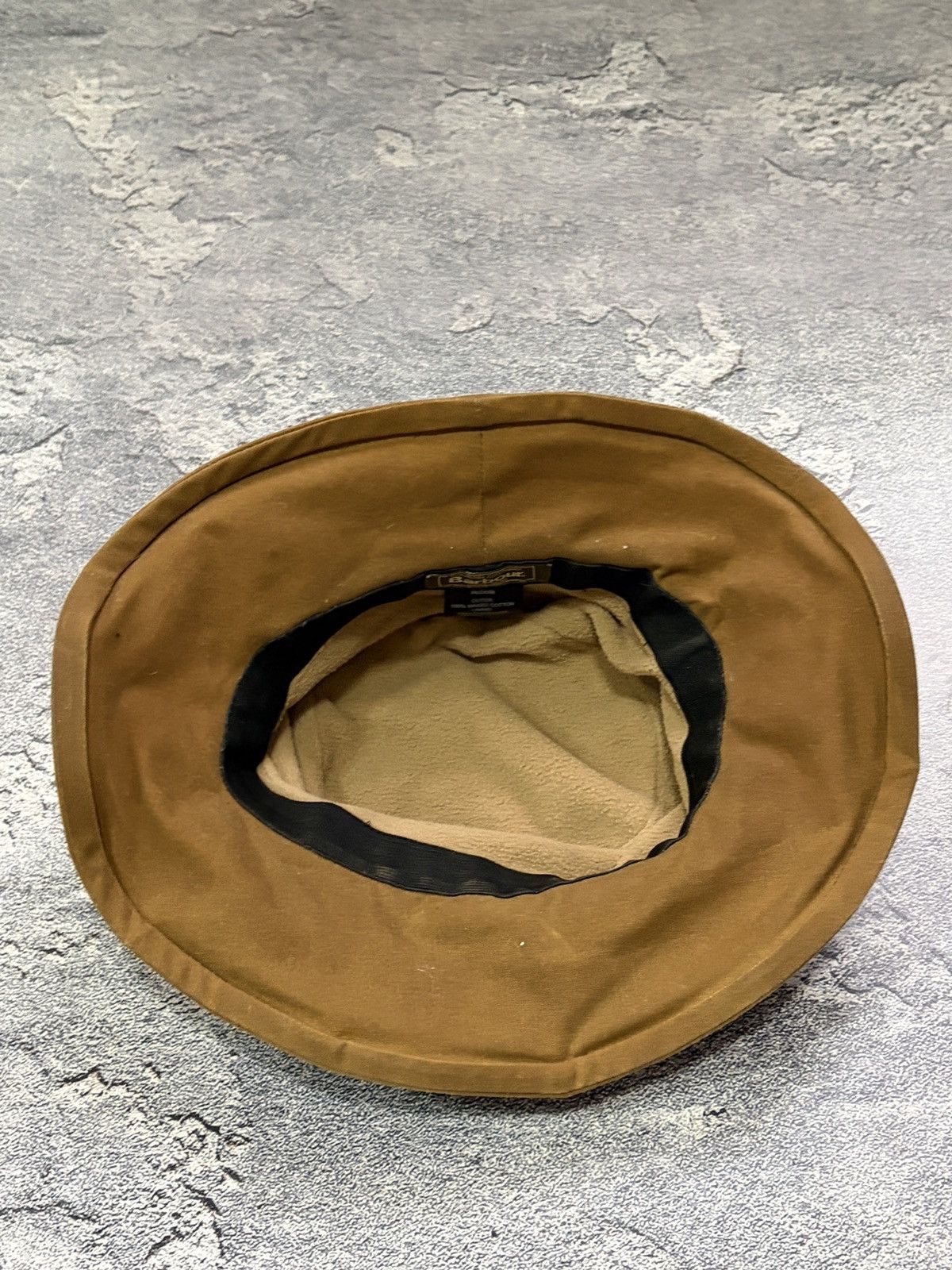 Barbour Barbour Country Waxed Cotton Bucket Hat Rose Detail Brown M Size ONE SIZE - 7 Thumbnail