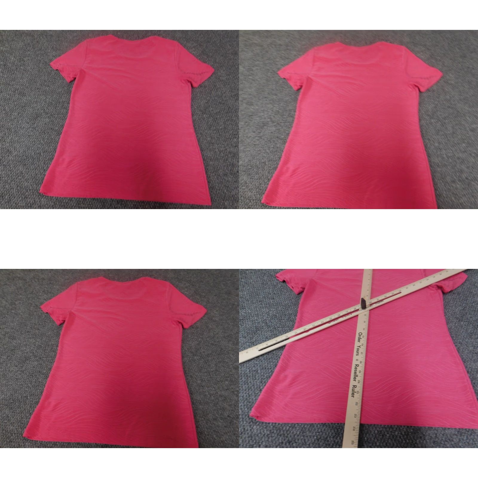 JM Collection JM Collection Shirt Womens Small Pink Polyester Stretch Crew Neck Pullover Casual Blouse Size S / US 4 / IT 40 - 8 Thumbnail