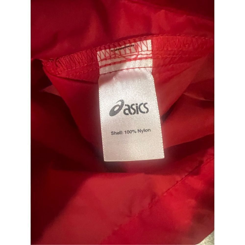 Asics Asics Red Windbreaker Jacket size Large Size US L / EU 52-54 / 3 - 7 Thumbnail