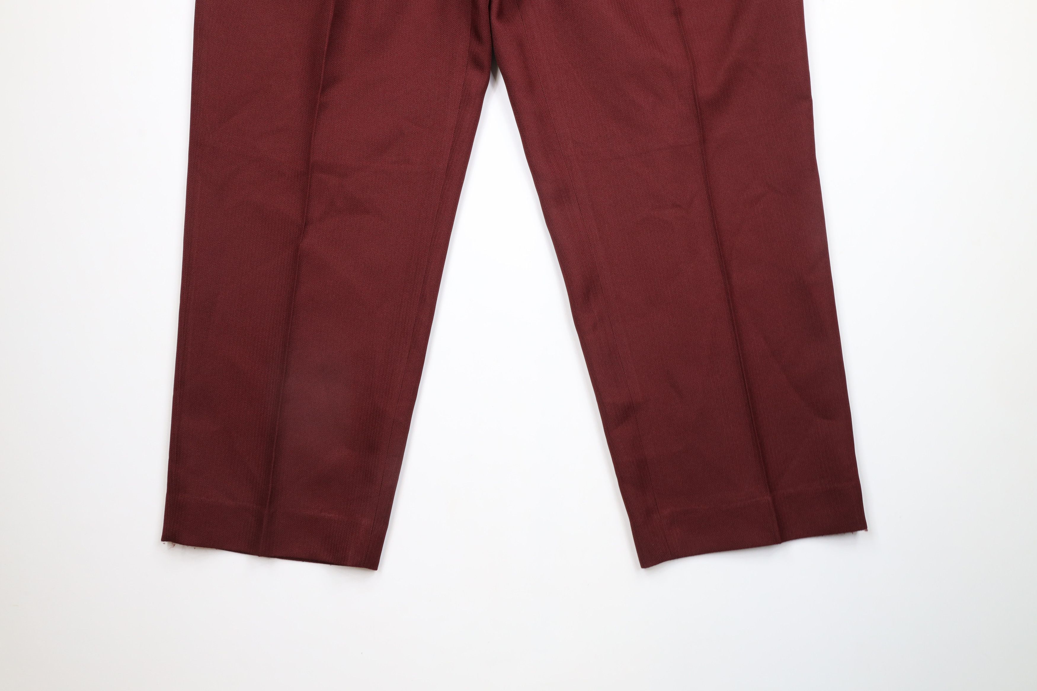 Vintage Vintage 90s Streetwear Pleated Wide Leg Chino Pants Red Size US 44 / EU 60 - 4 Thumbnail