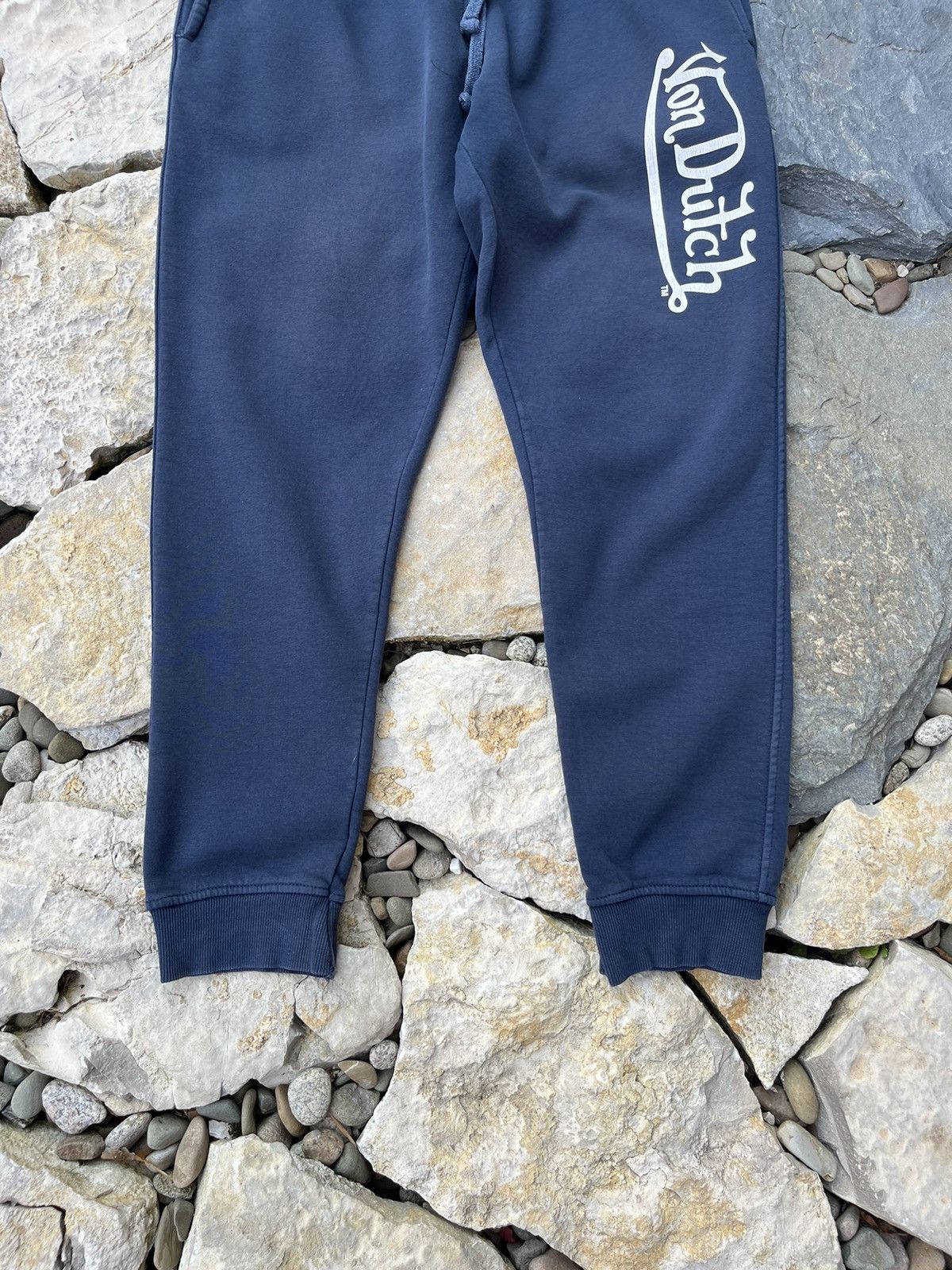 Vintage × Von Dutch Vintage Von Dutch y2k logo distressed navy sweatpants Size US 32 / EU 48 - 4 Thumbnail
