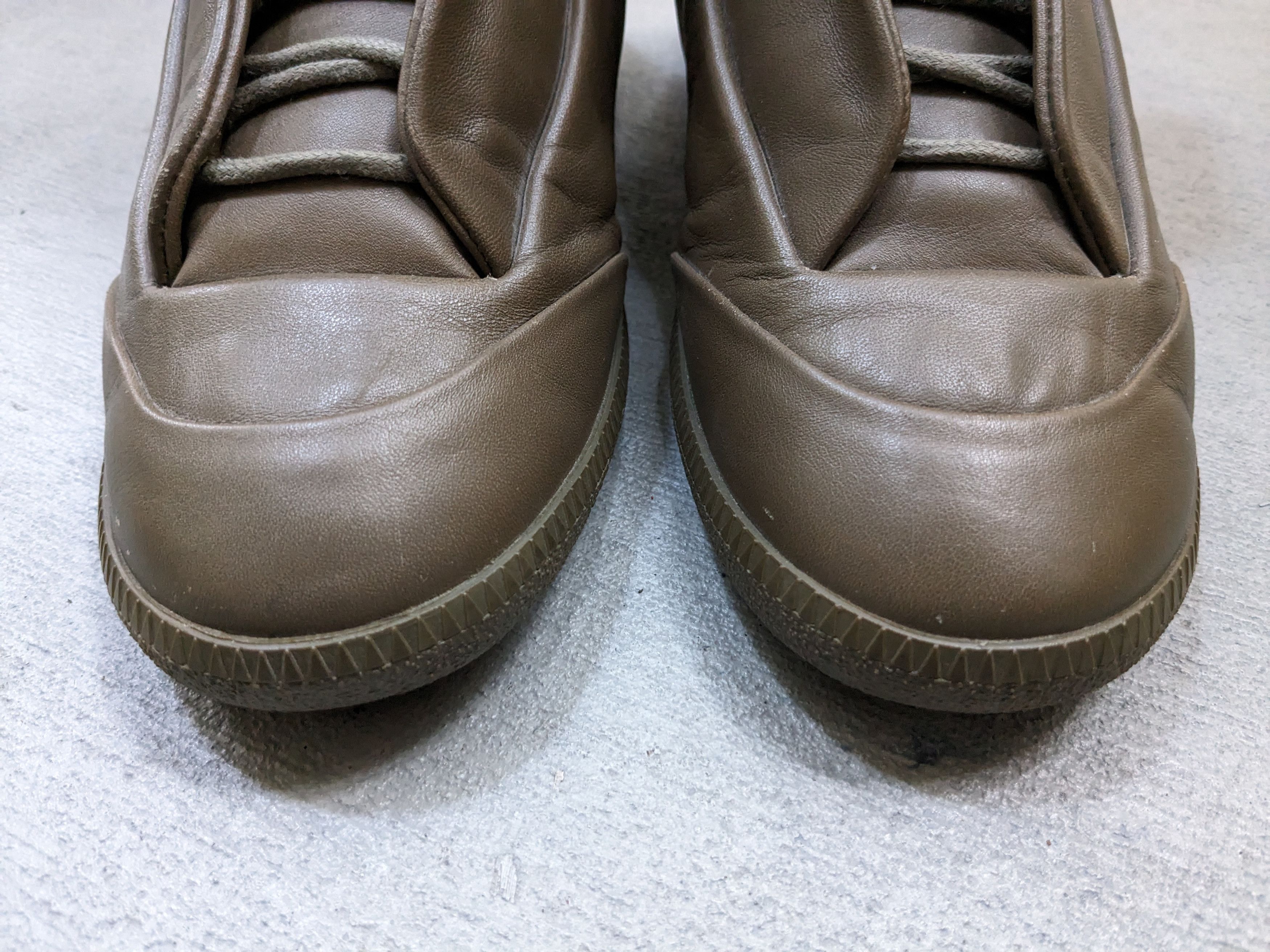 Baskets Maison Margiela Future - Taille 41 EU (8 US) - Cuir Noir - Fabriqué En Italie - Occasion Excellent état