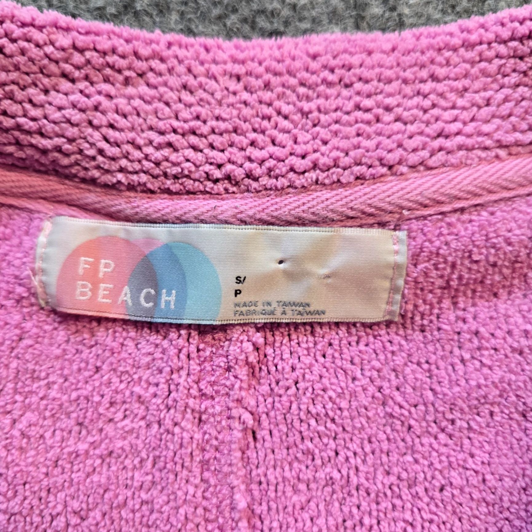 Free People Free People Sweater Women Medium Pink Oversized Textured Round Neck Long Sleeve Top Casual Size M / US 6-8 / IT 42-44 - 3 Thumbnail