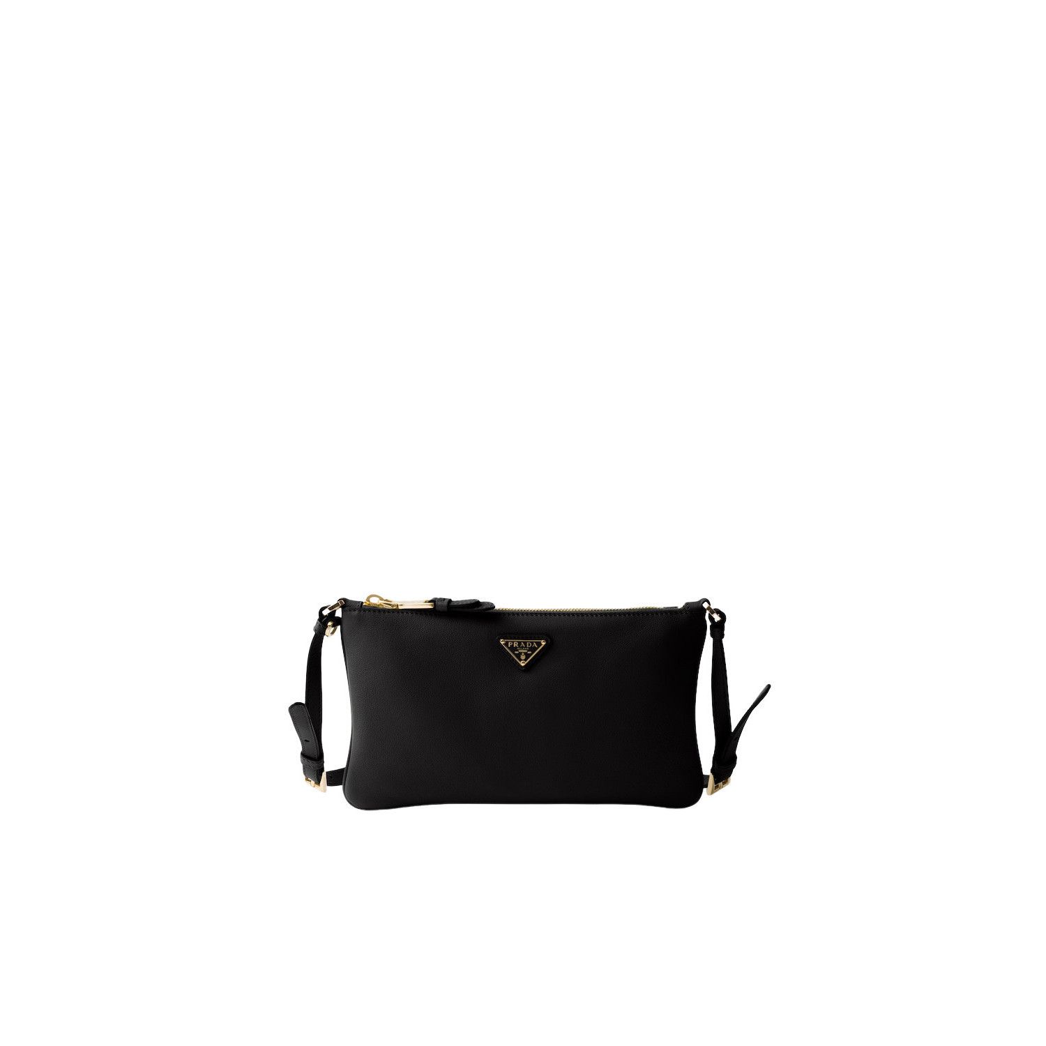 Prada PRADA $1950 Black Leather Pouch Bag New & Authentic Size ONE SIZE - 1 Thumbnail