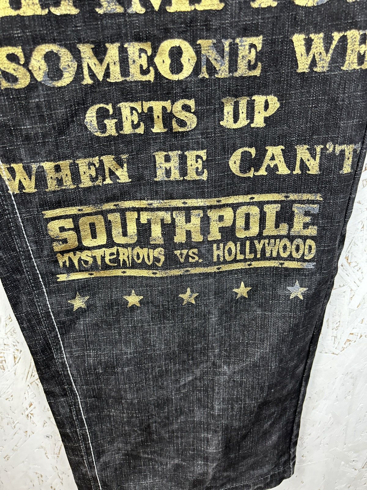 Southpole Vintage Southpole Viva La Lucha Flame Pocket Denim Jeans 38 Size US 38 / EU 54 - 3 Thumbnail