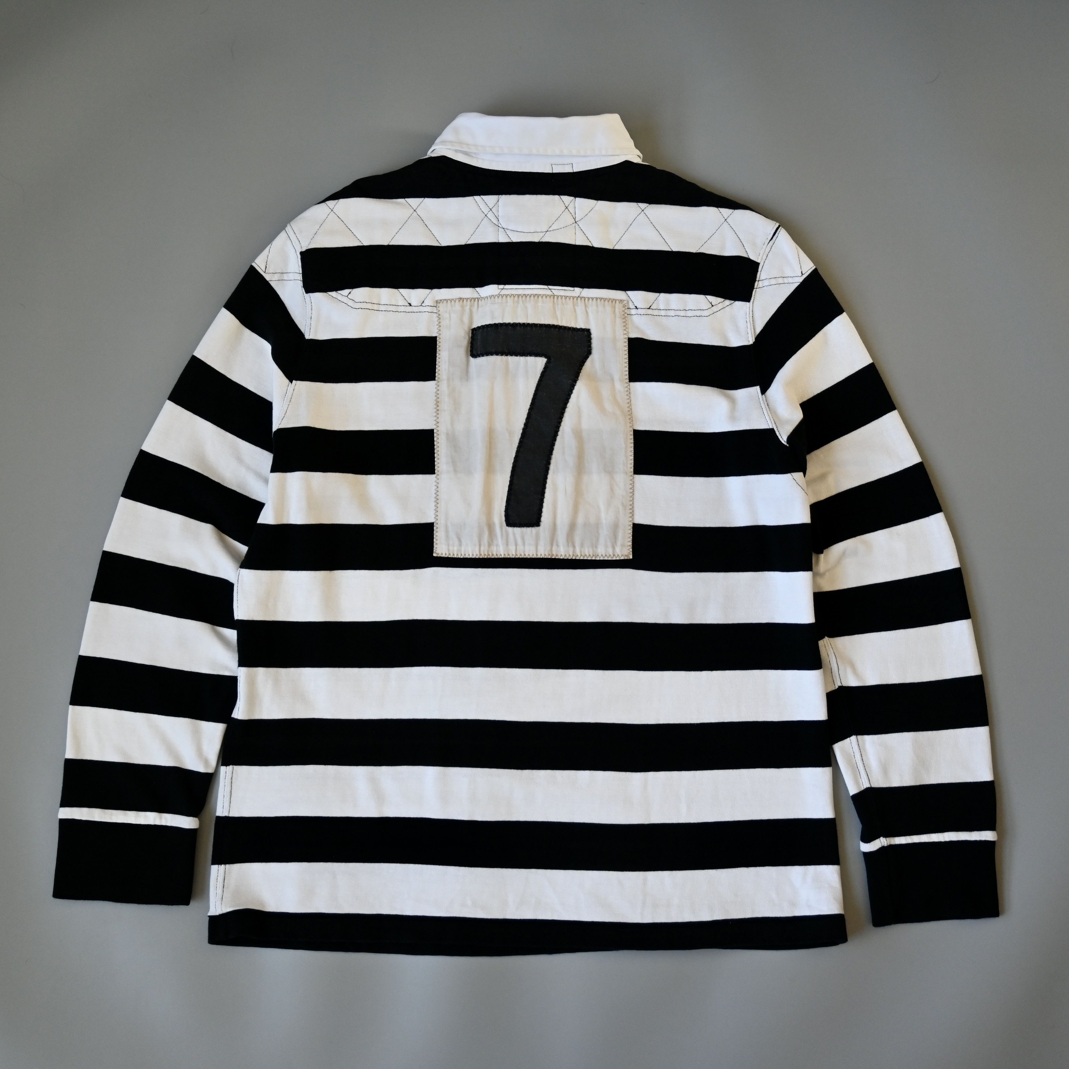 Polo Ralph Lauren Ralph Lauren cotton&viscose quilted rugby shirt, XL, canoe Size US XL / EU 56 / 4 - 2 Thumbnail
