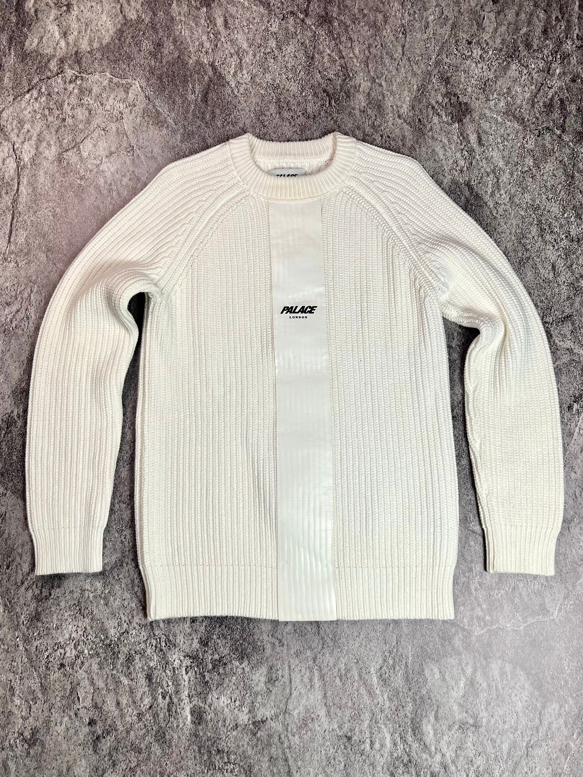 Pre-owned Palace R Knit Fisherman Heavyweight Japan Style Sweater In Beige