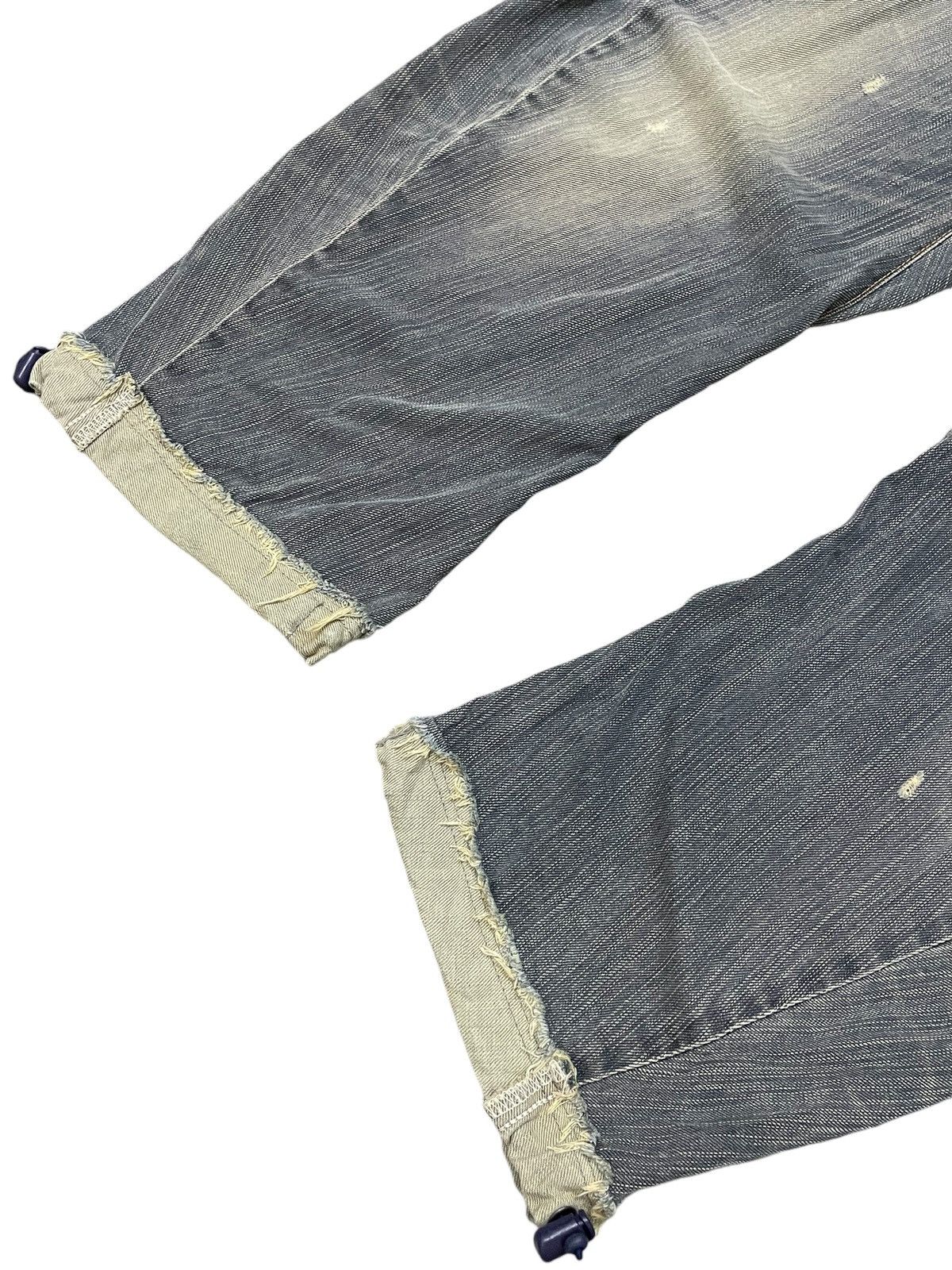 Edwin × Hysteric Glamour Edwin XV-Function Boro Heavy stitched Spiral Cropped Jeans Size US 34 / EU 50 - 5 Thumbnail