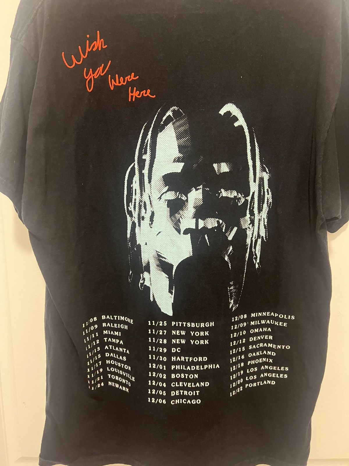 Travis Scott Travis Scott Cactus Jack Astroworld Tour Tee Medium Black Size US M / EU 48-50 / 2 - 5 Thumbnail