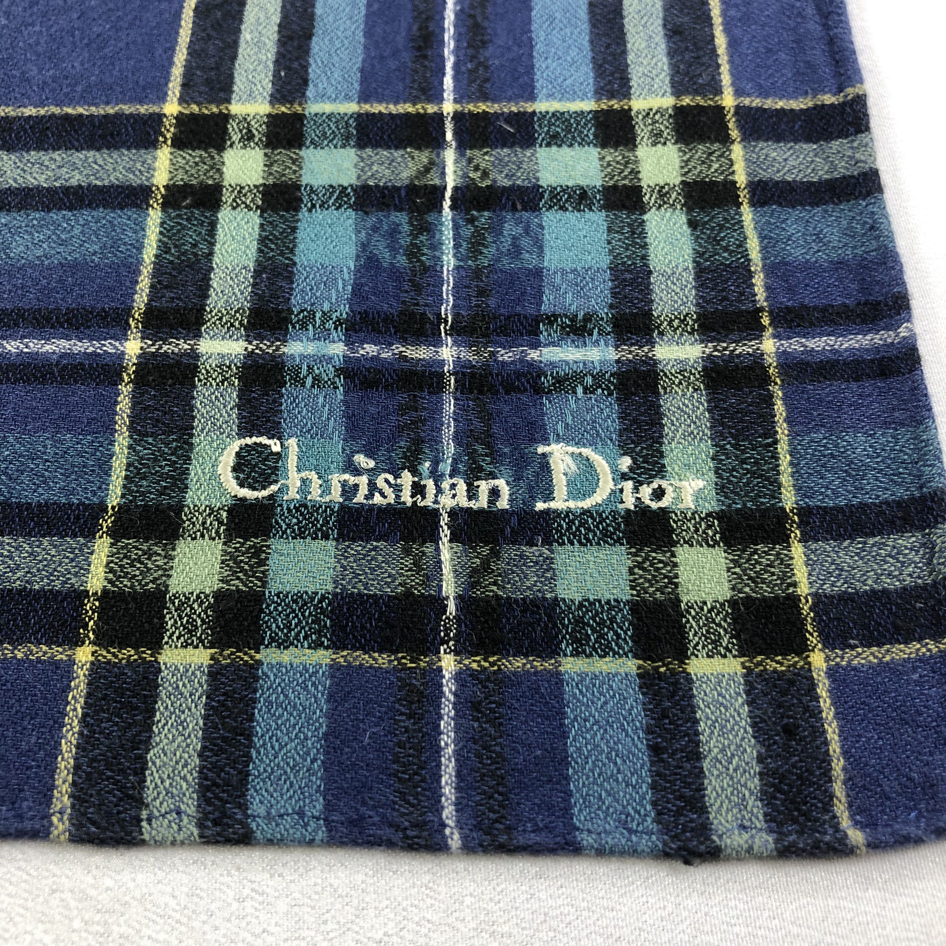 Christian Dior Monsieur Christian Dior Handkerchief Neckerchief Bandana H1578 Size ONE SIZE - 4 Thumbnail