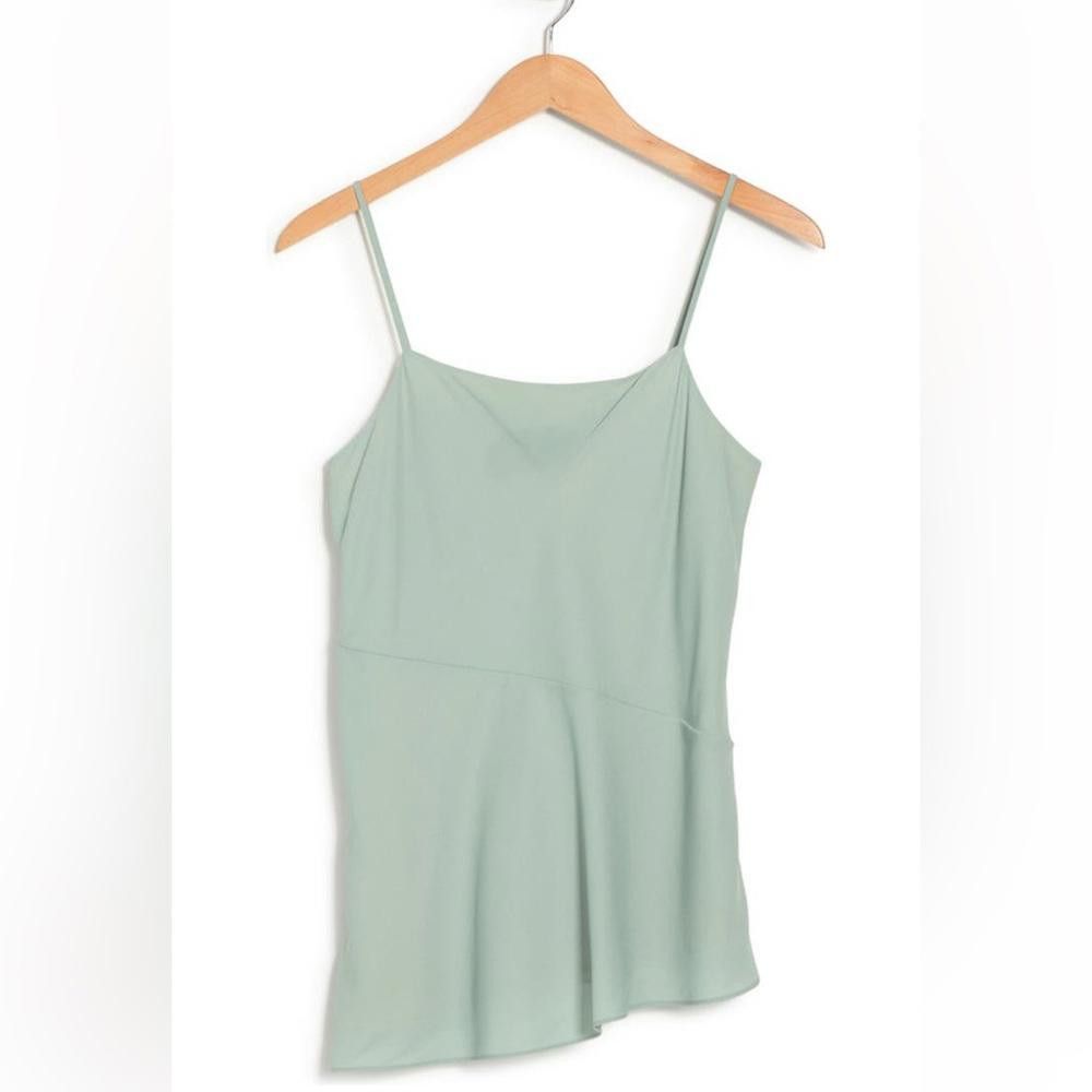 Theory Theory Silver Mint Green Camisole Tank Asymmetric Small Size S / US 4 / IT 40 - 2 Thumbnail