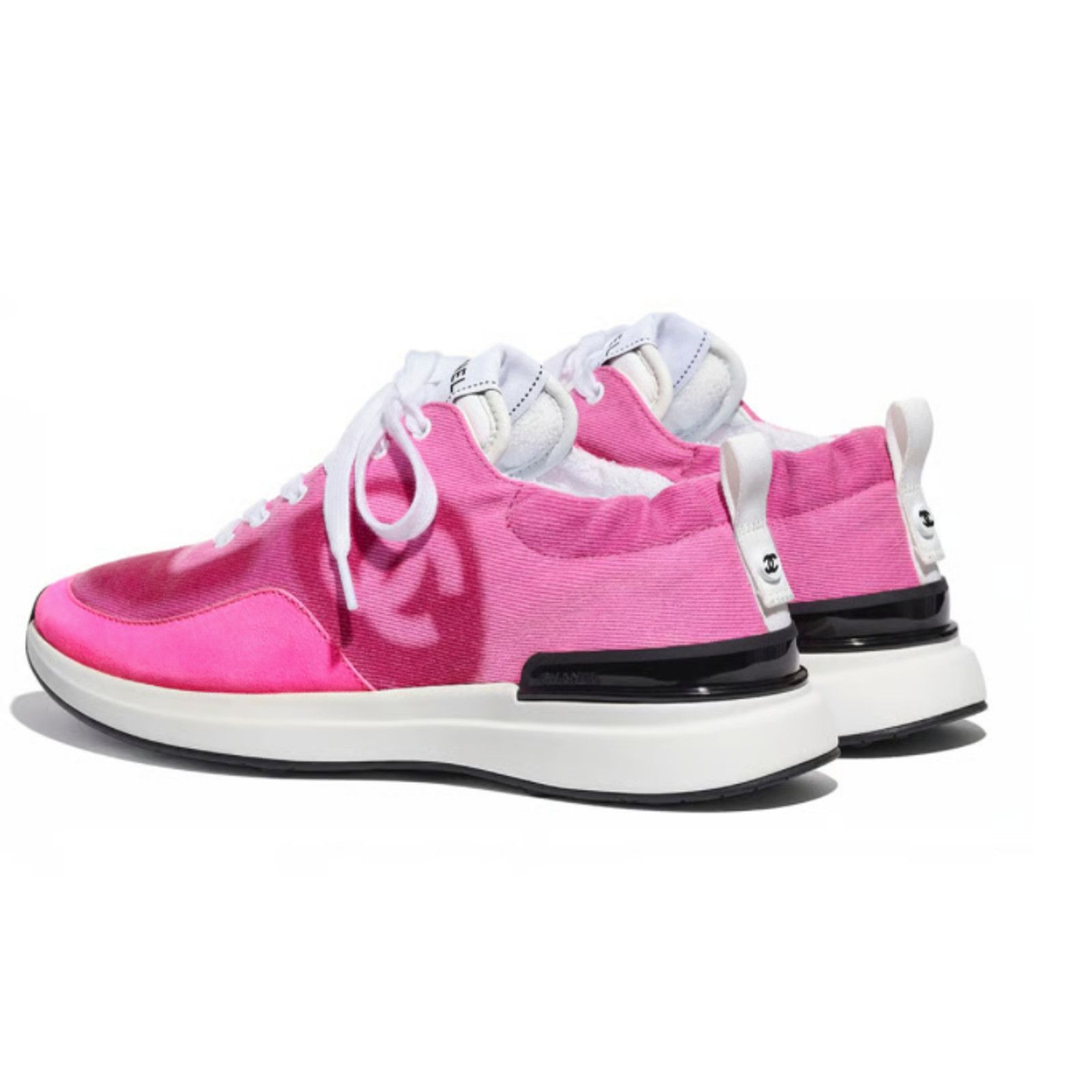 Chanel 21S CC Logo Lace Up Tie Low Top Trainer Sneaker 37 Size US 7 / IT 37 - 7 Thumbnail