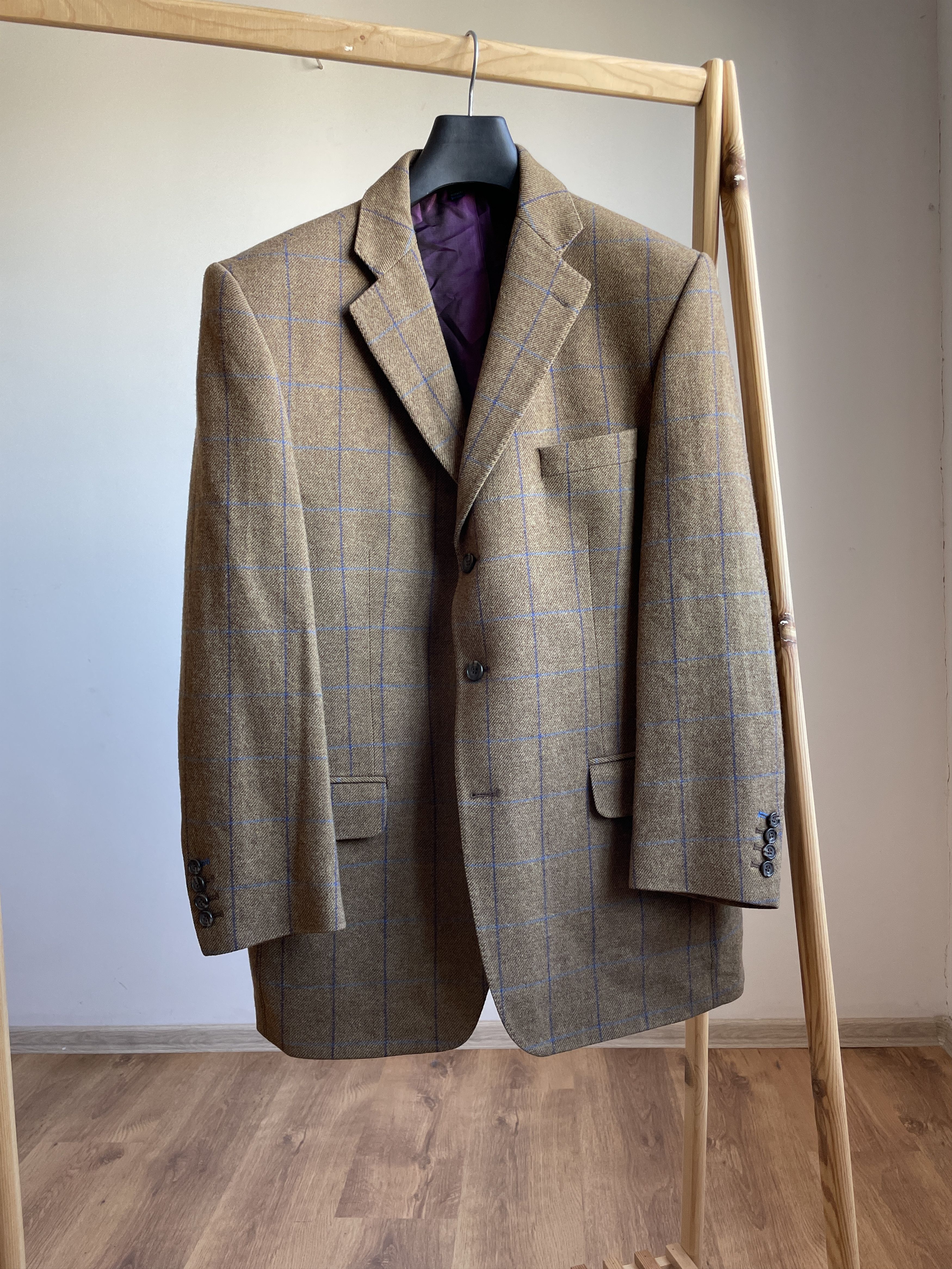 Boden Boden Tweed Windowpane Wool Sport Coat Blazer Size 42R - 1 Thumbnail