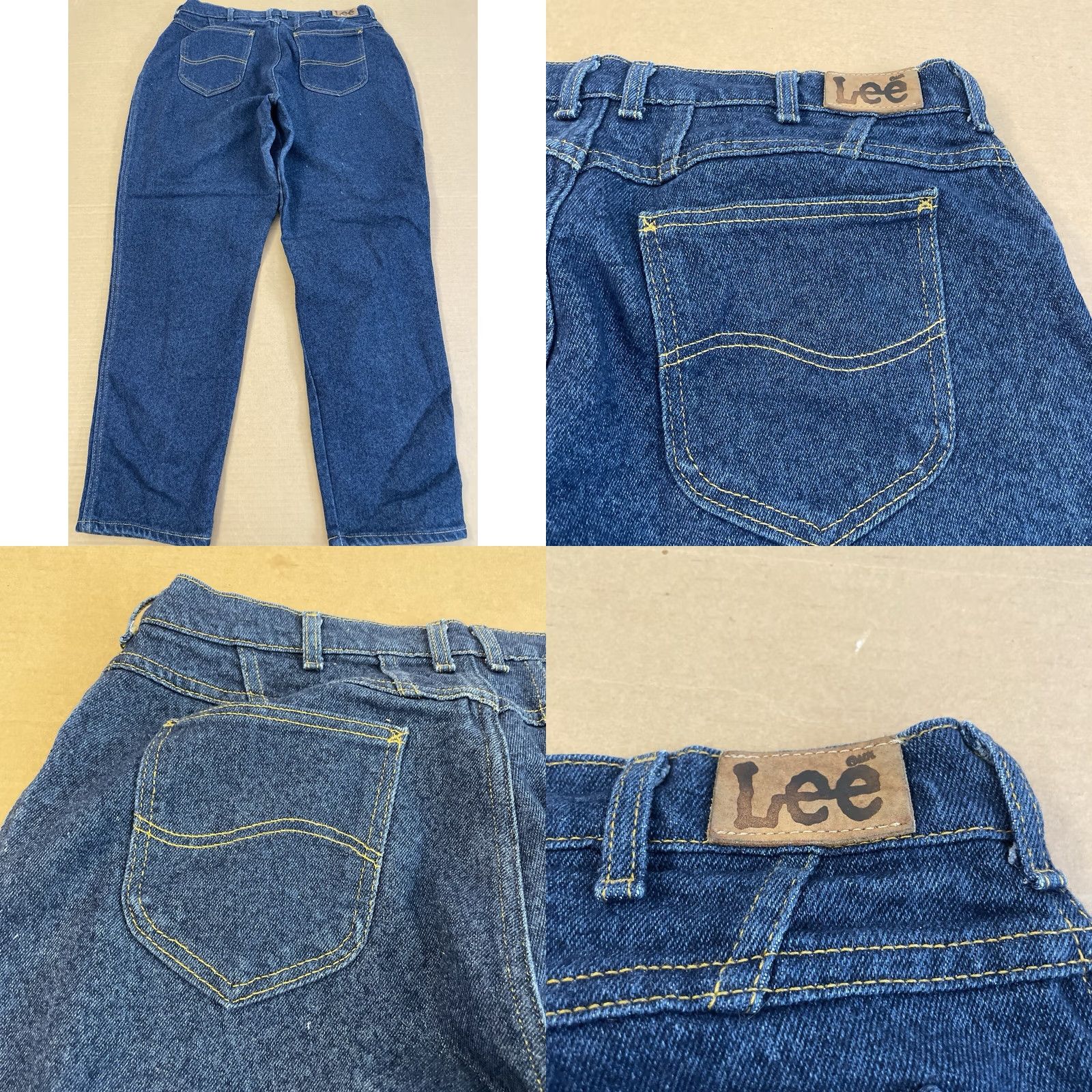 Lee VINTAGE Lee Jeans Womens 36 X 28 Blue High Rise Wide Leg USA 90s Y2K Ladies Size 40" / US 18 - 8 Thumbnail