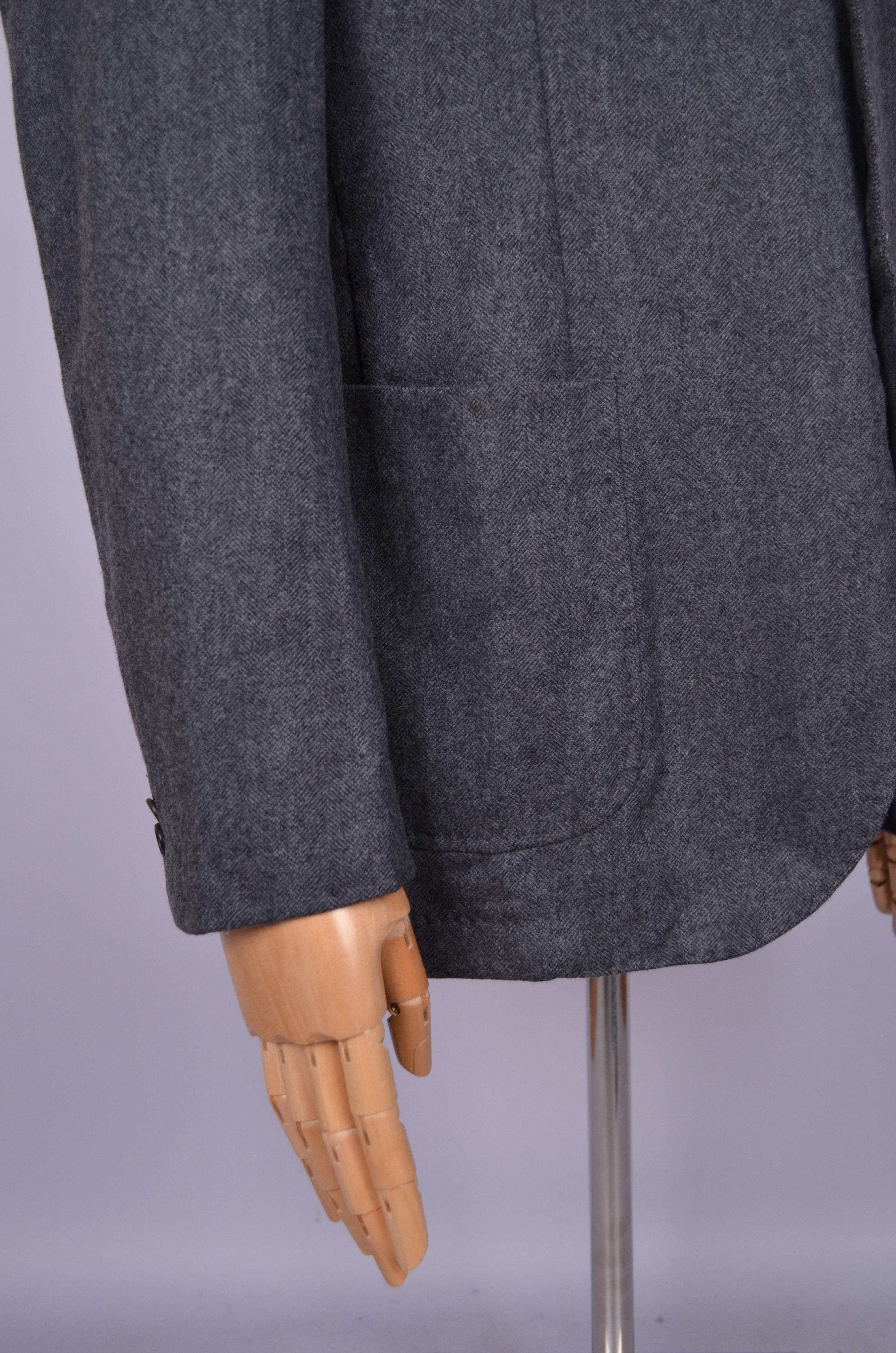 Designer Sacoor Brothers Wool Blend Knit Unlined Blazer Jacket US44 Size 44S - 9 Thumbnail