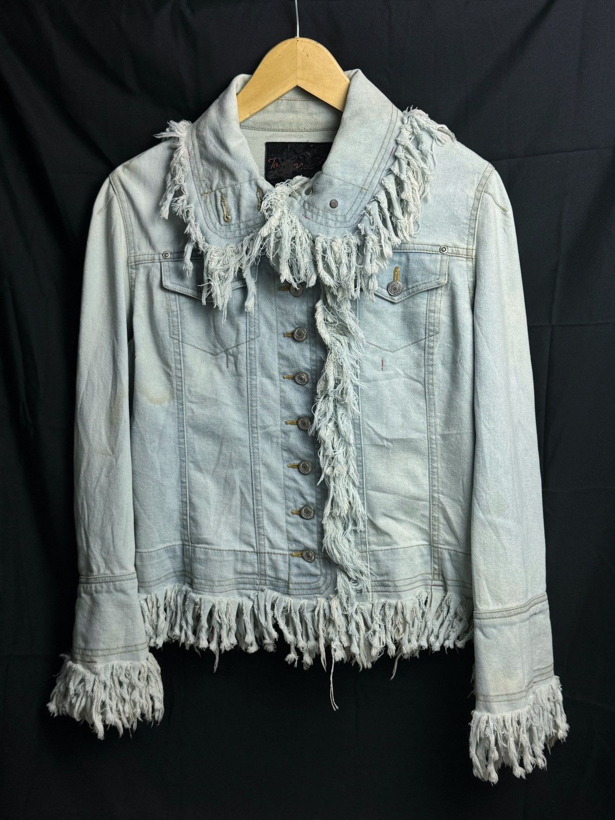 image of If Six Was Nine x Le Grande Bleu L G B Japanese Archived Denim Jacket Multi Button Ifsix Kmrii (Siz