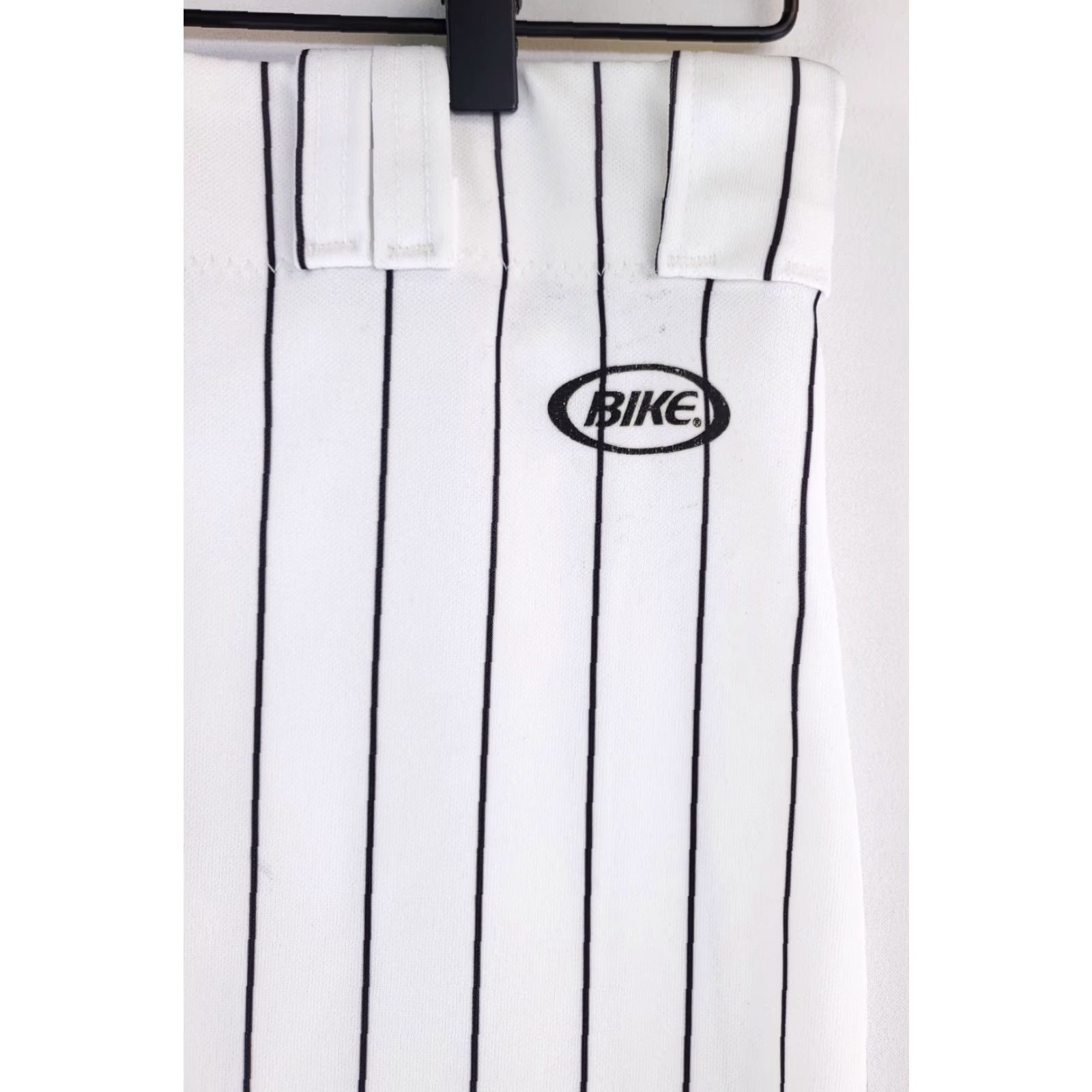 Vintage Bike Athletic Baseball Pants Pinstriped Mens L 34 x 29.5 White Sports Pants Mens L Baseball Pinstriped White 34 x 29.5 Pants Size US 33 - 2 Thumbnail